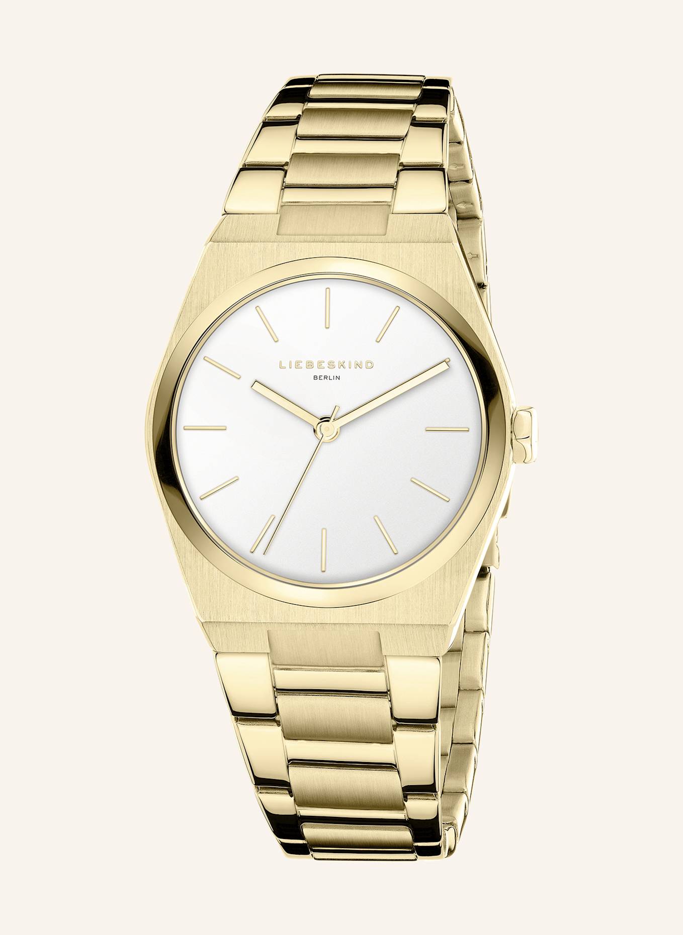 LIEBESKIND Armbanduhr aus Edelstahl: GOLD