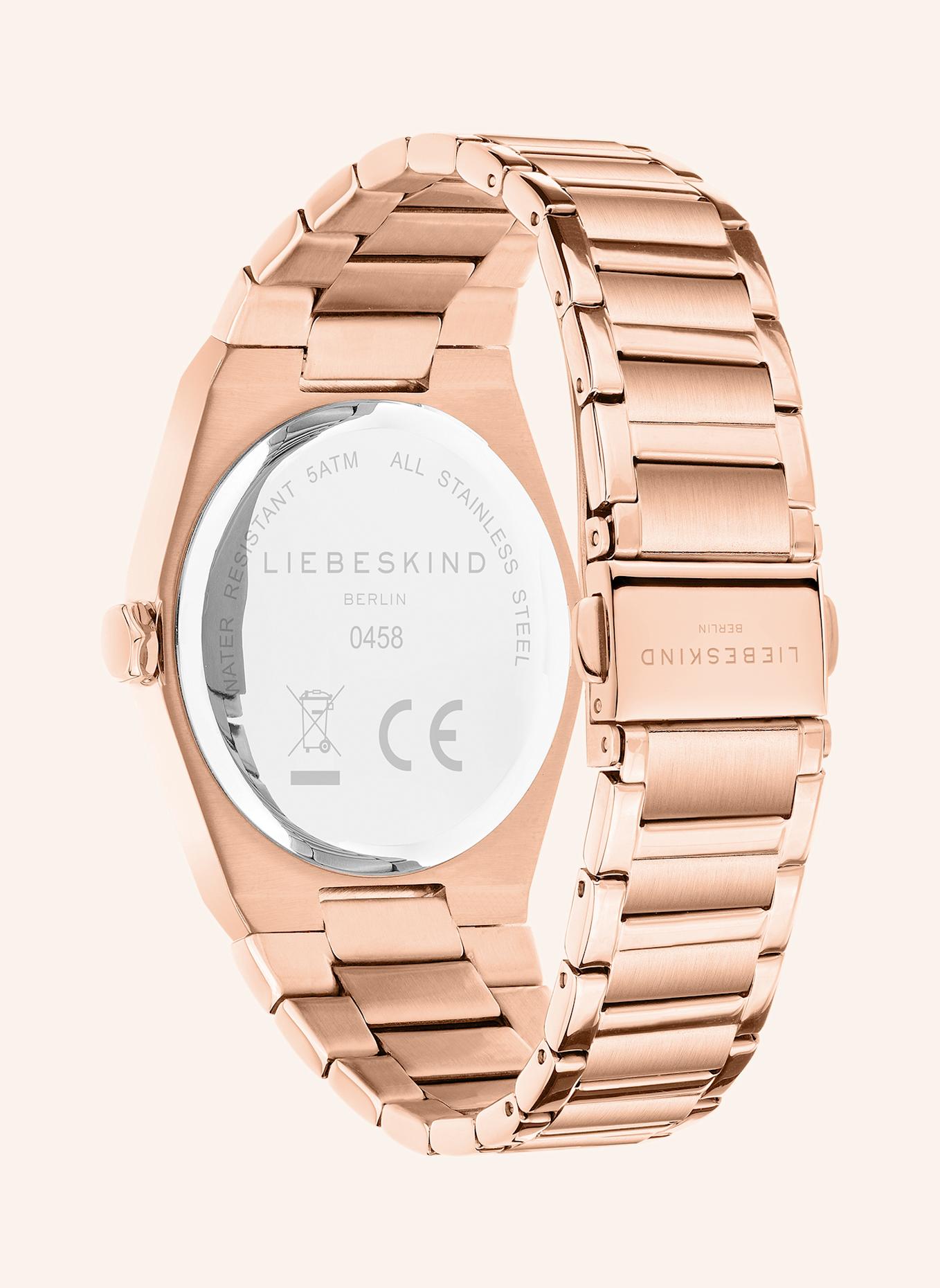 LIEBESKIND Armbanduhr aus Edelstahl: ROSÉGOLD