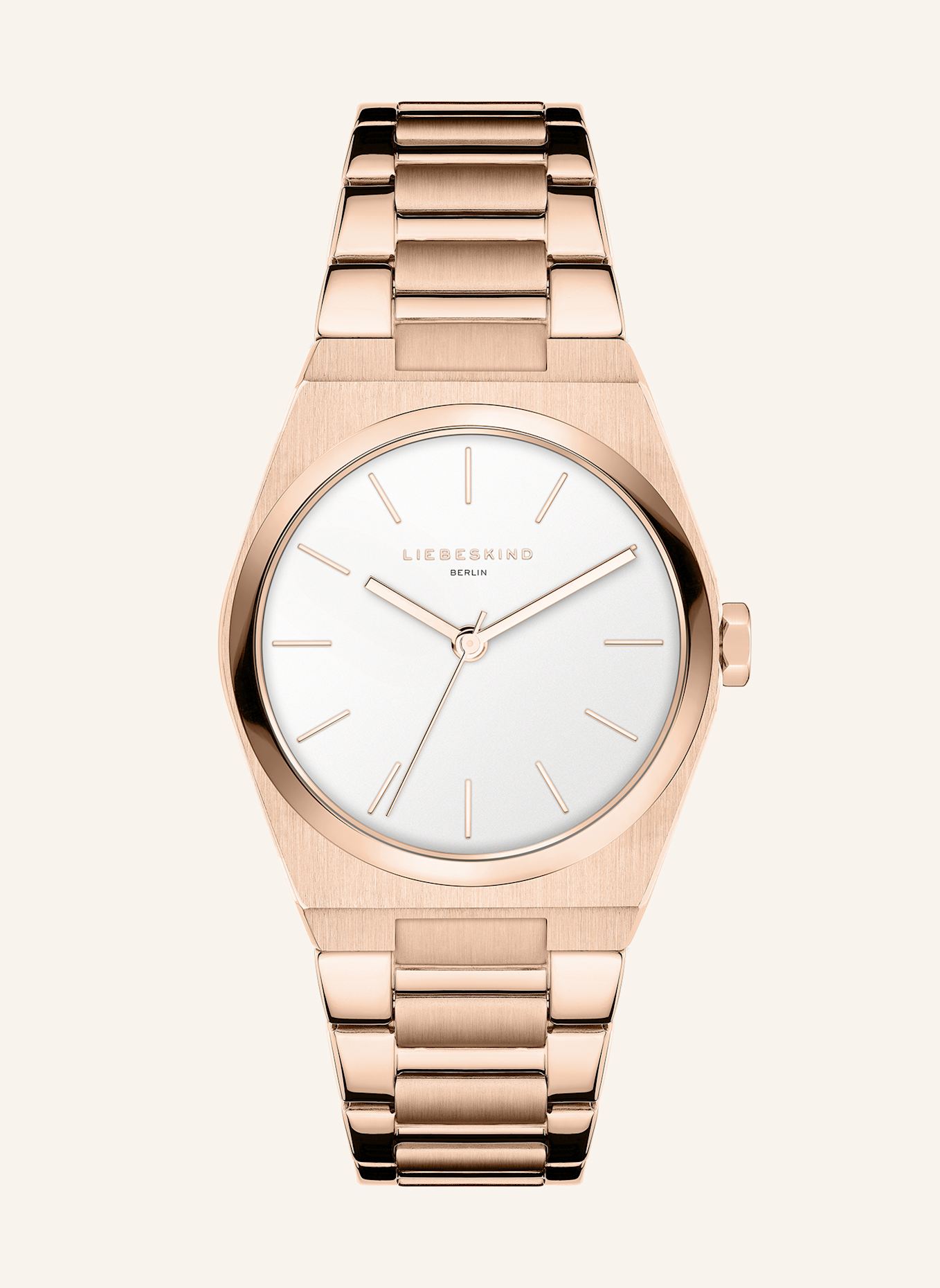 LIEBESKIND Armbanduhr aus Edelstahl: ROSÉGOLD