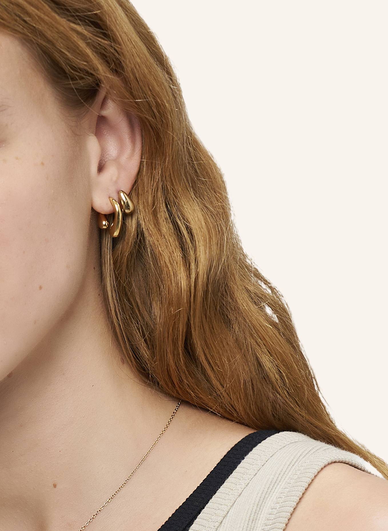 LIEBESKIND Ohrstecker  aus  Edelstahl: GOLD