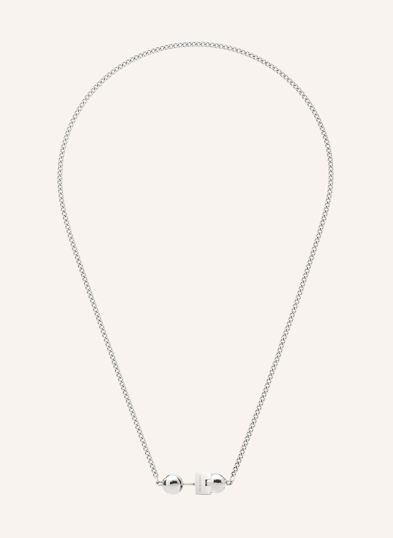 LIEBESKIND Halskette aus Edelstahl: SILBER