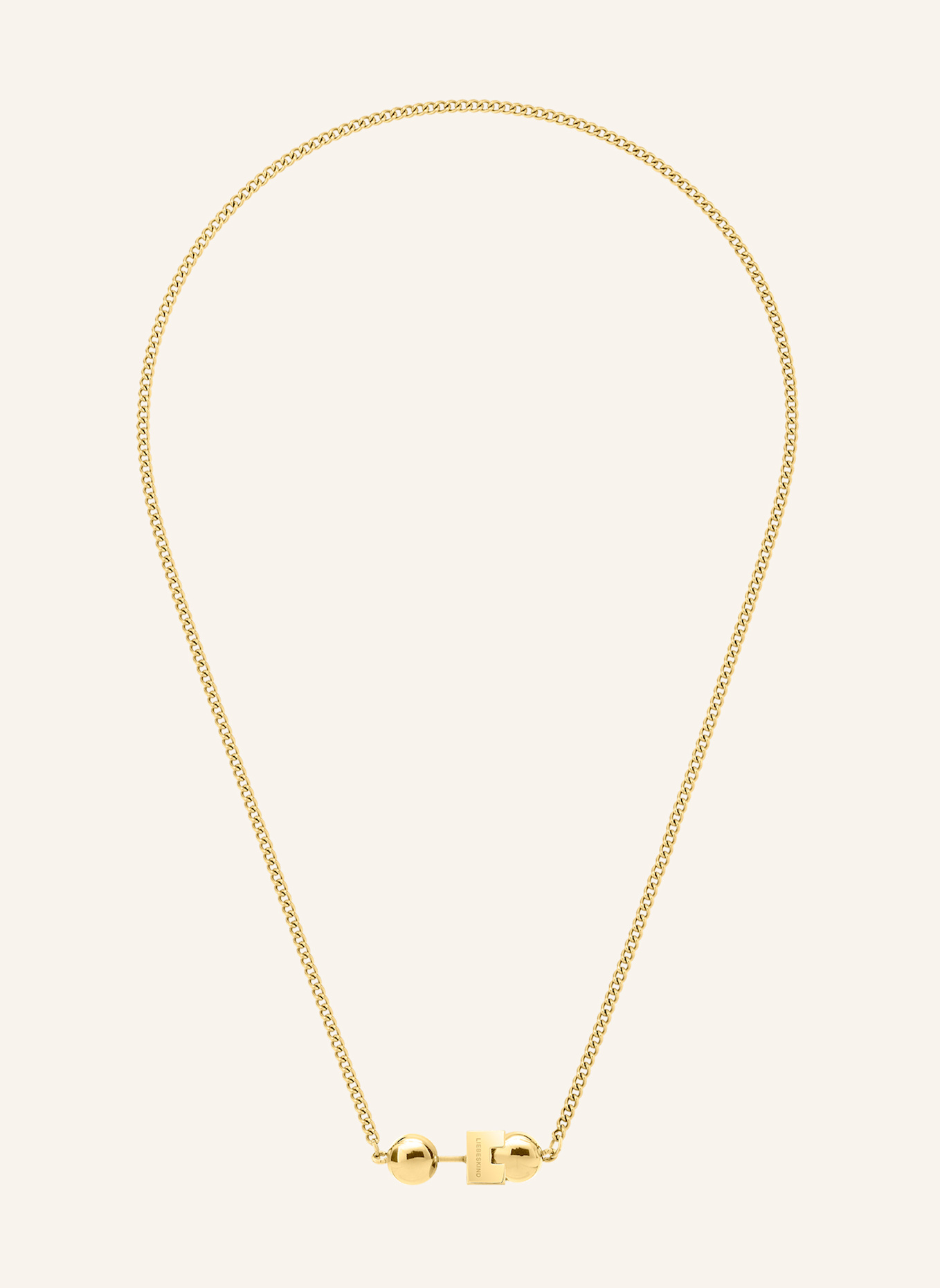 LIEBESKIND Halskette  aus  Edelstahl: GOLD