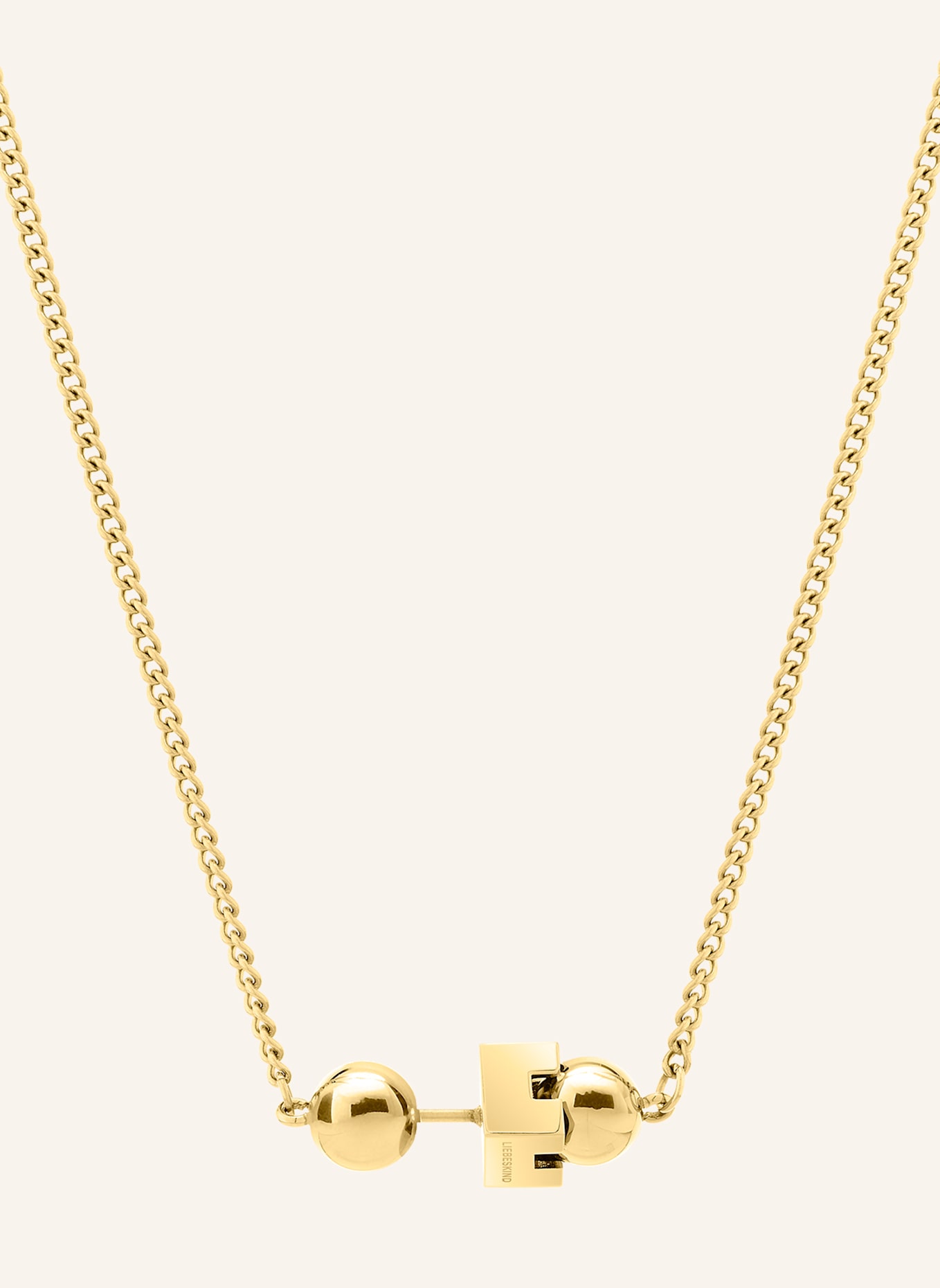 LIEBESKIND Halskette  aus  Edelstahl: GOLD