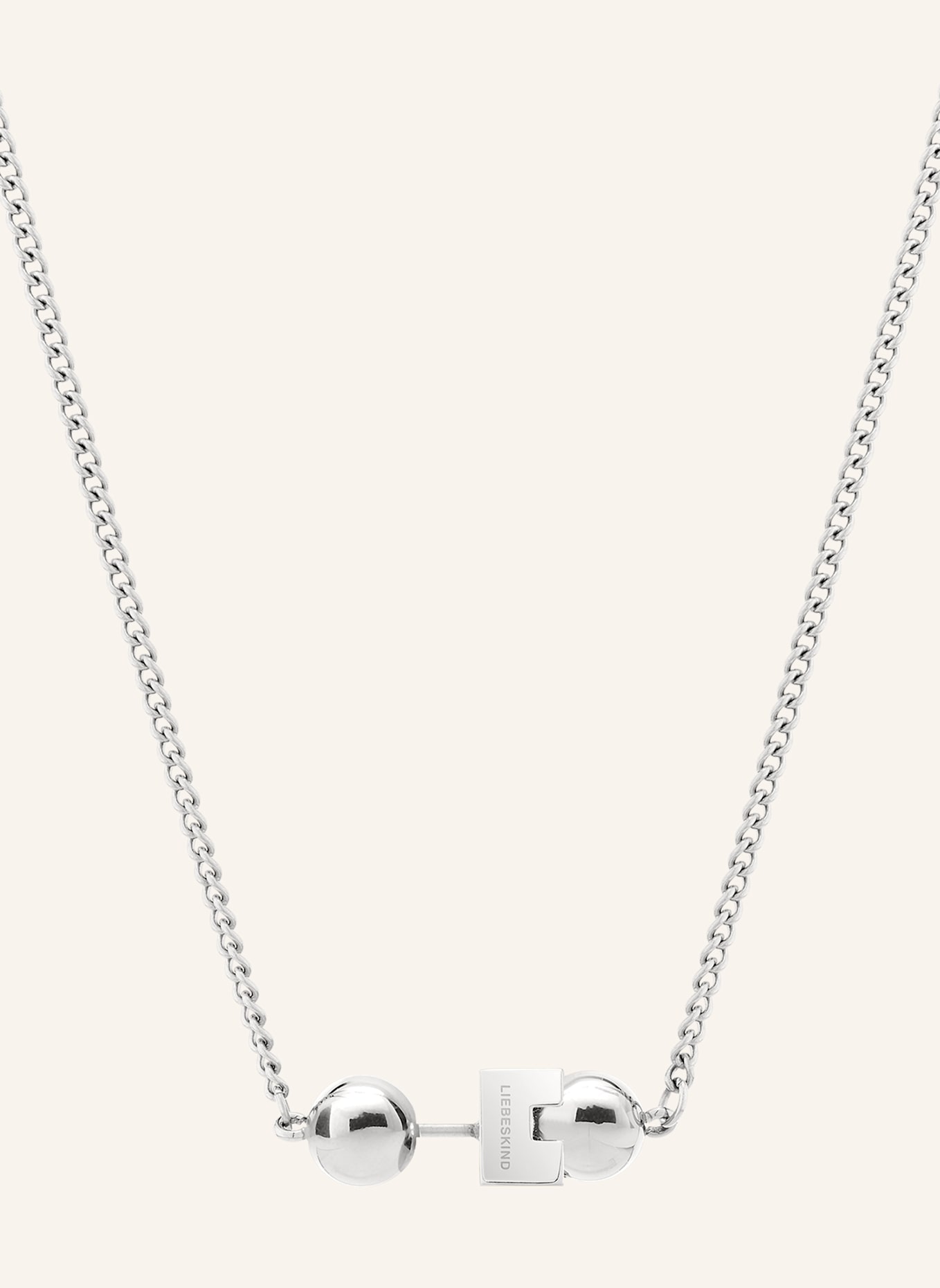 LIEBESKIND Halskette aus Edelstahl: SILBER