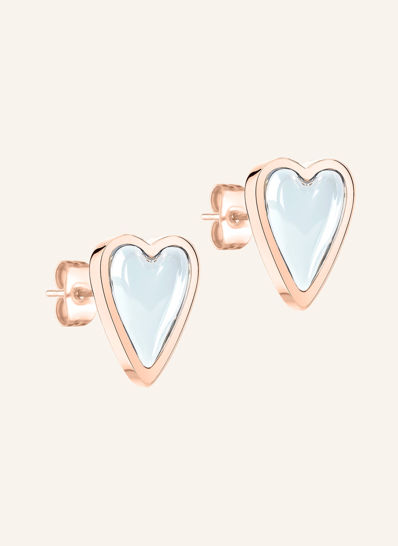 LIEBESKIND Ohrstecker  aus  Edelstahl: ROSÉGOLD