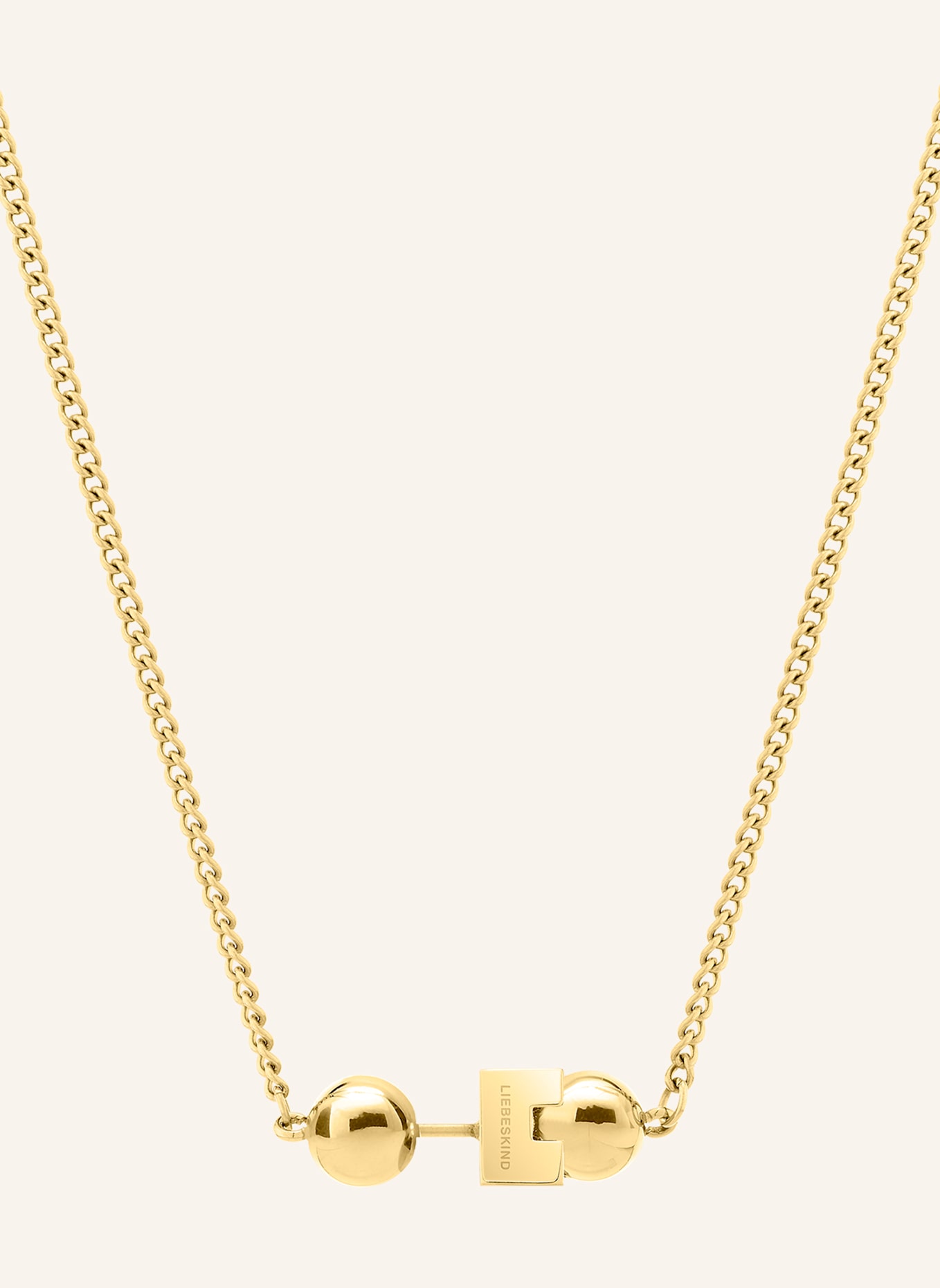 LIEBESKIND Halskette  aus  Edelstahl: GOLD