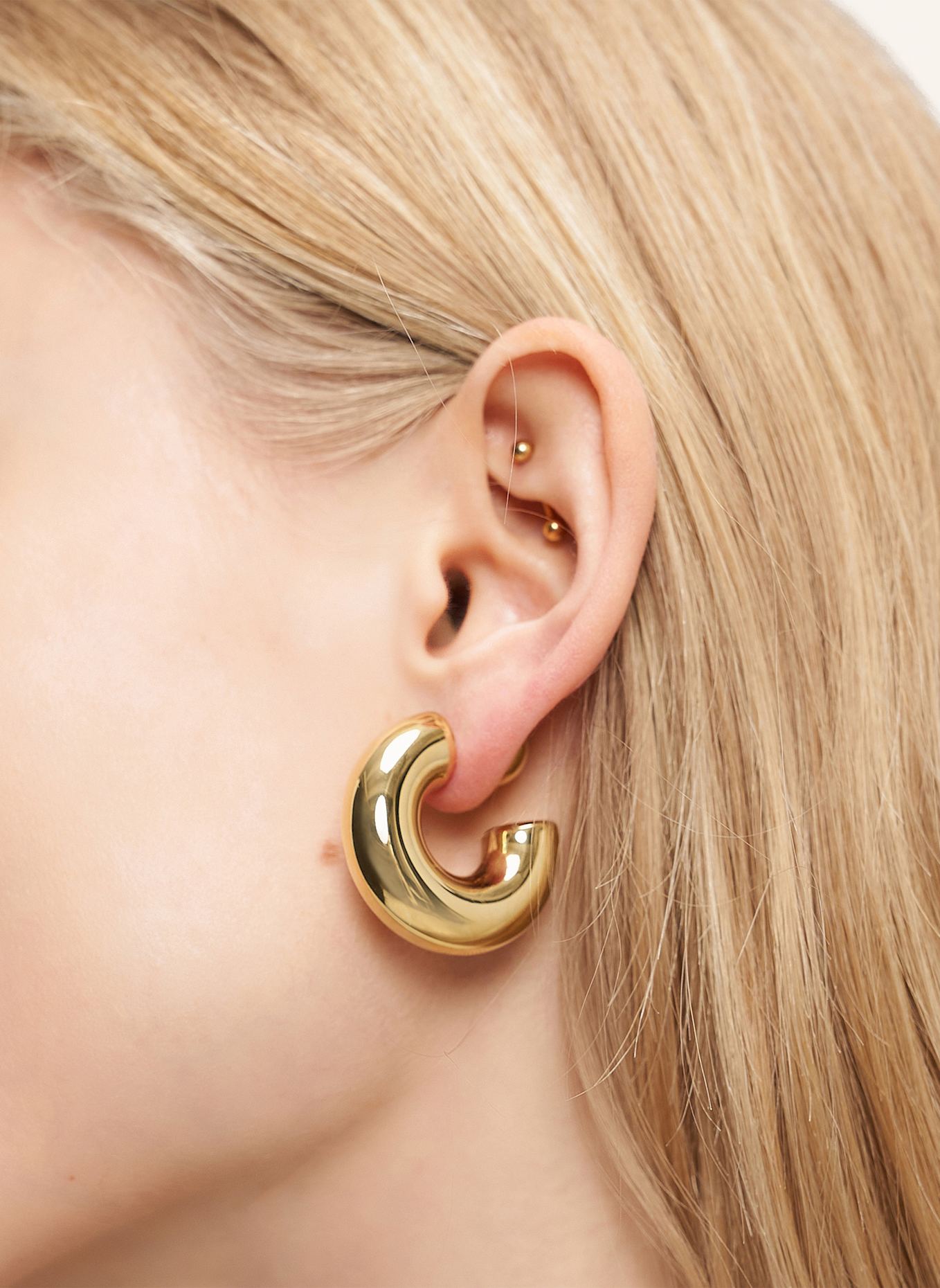 LIEBESKIND Creolen  aus  Edelstahl: GOLD