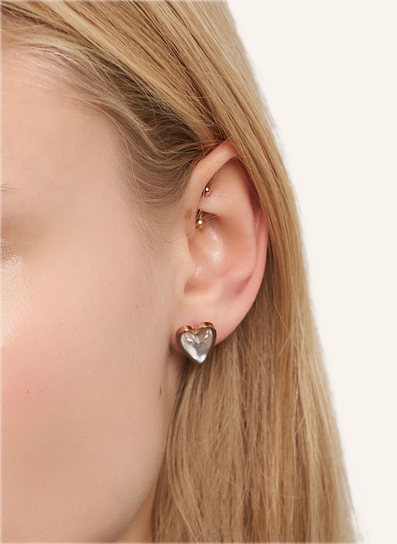 LIEBESKIND Ohrstecker  aus  Edelstahl: ROSÉGOLD