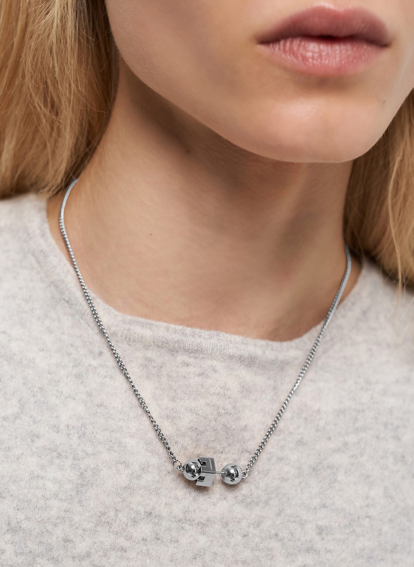 LIEBESKIND Halskette aus Edelstahl: SILBER