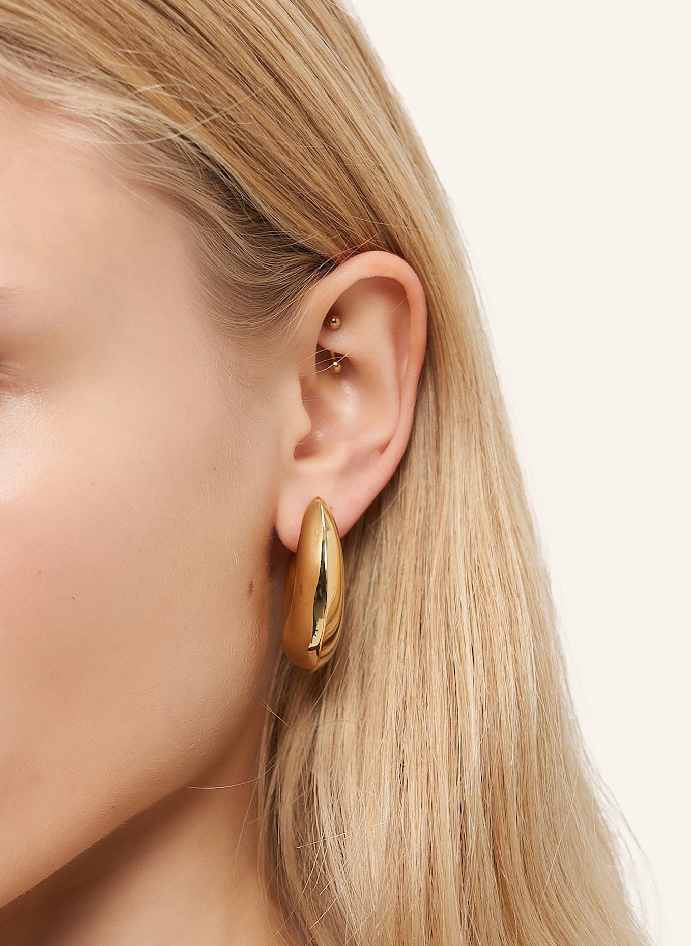 LIEBESKIND Creolen  aus  Edelstahl: GOLD