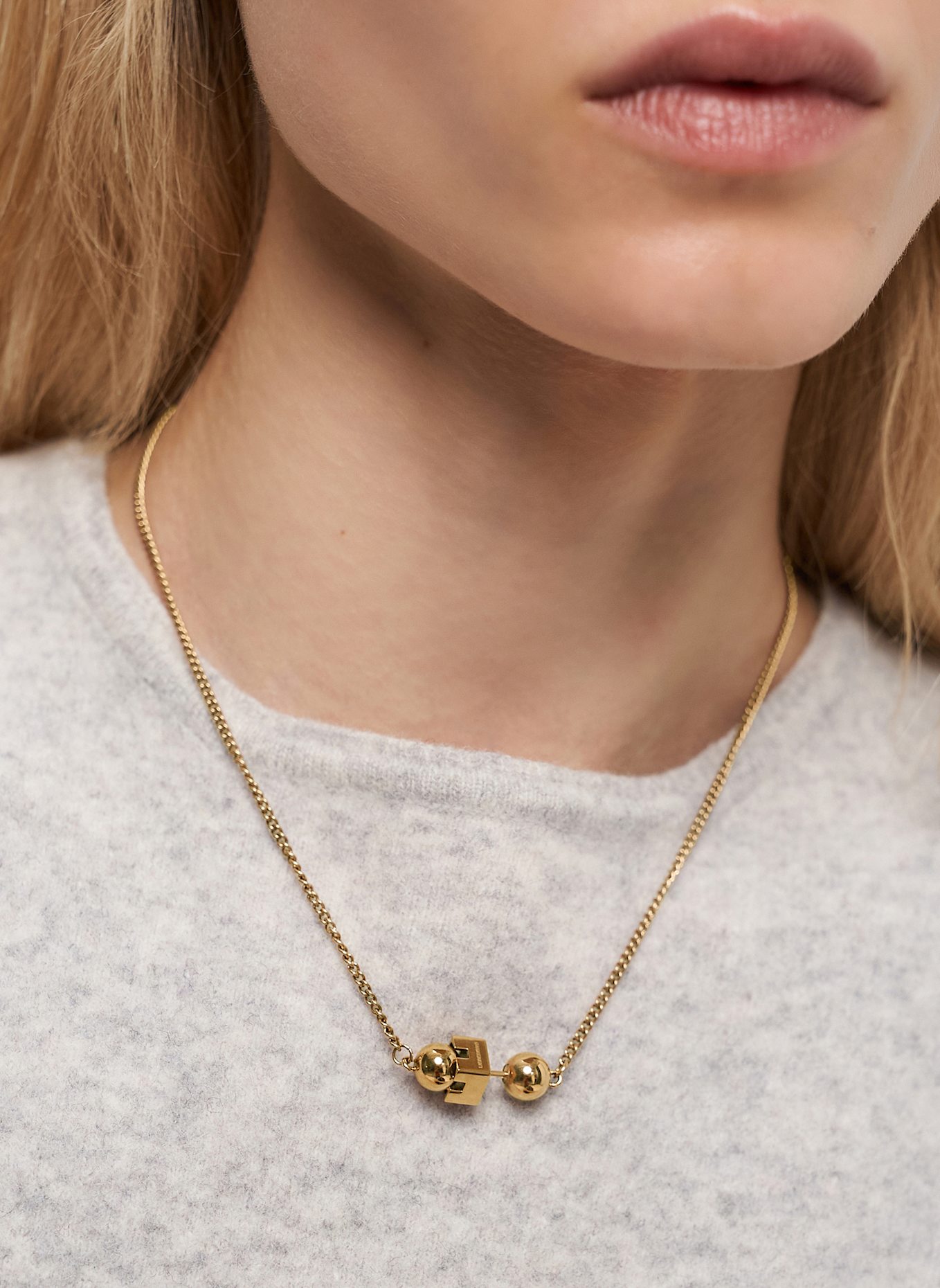 LIEBESKIND Halskette  aus  Edelstahl: GOLD