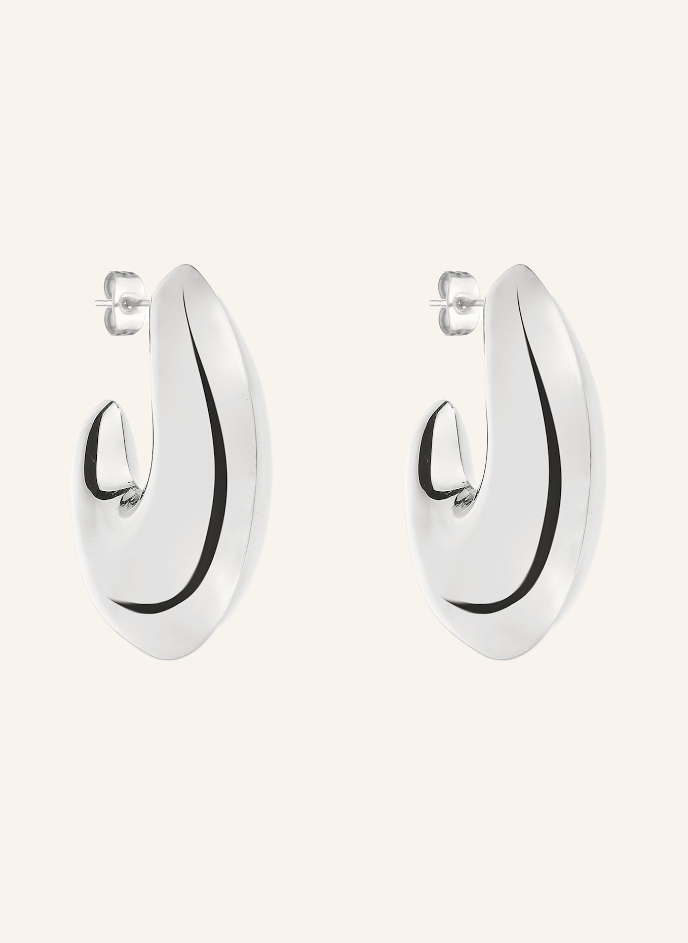 LIEBESKIND Creolen  aus  Edelstahl: SILBER