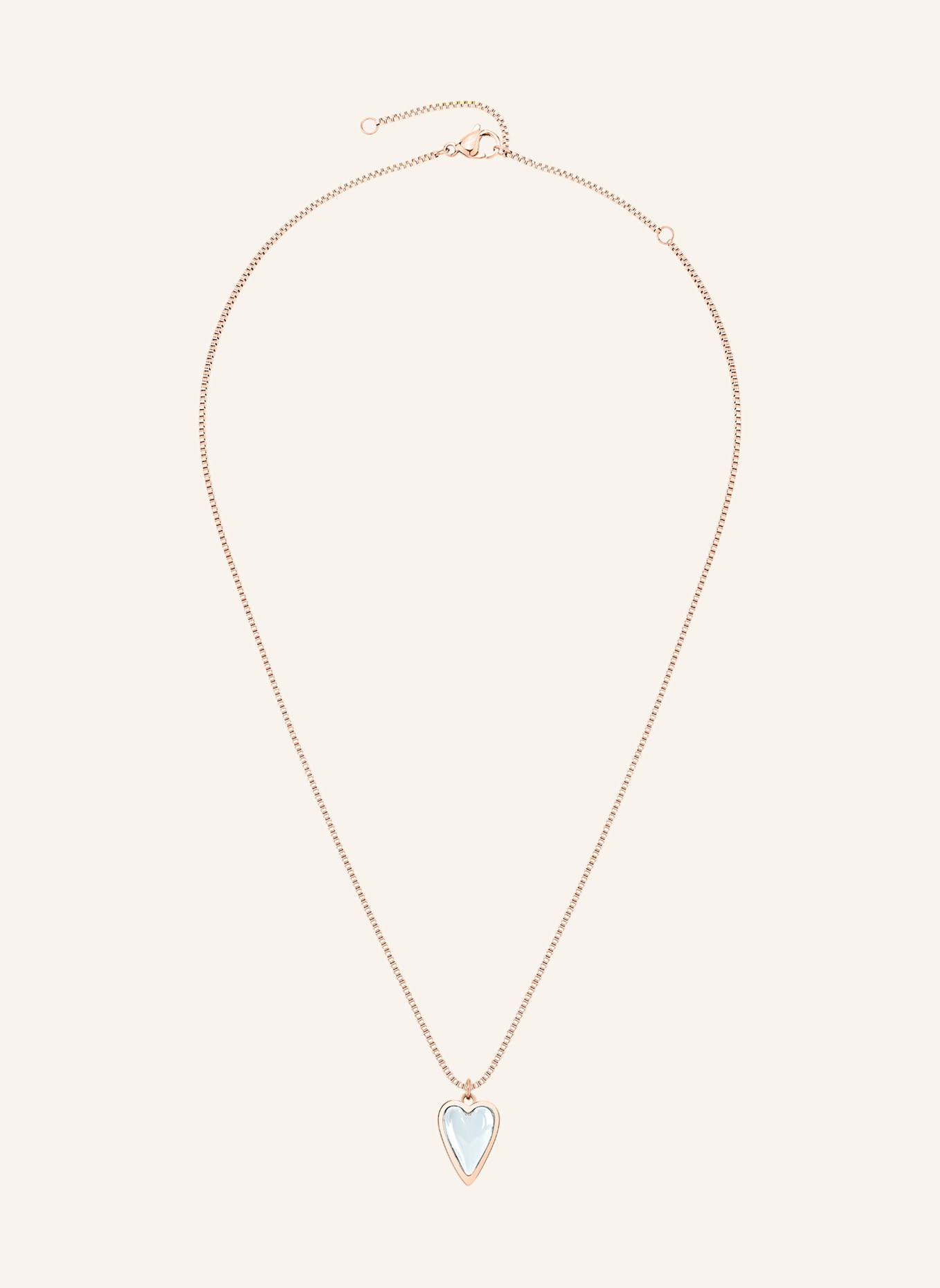 LIEBESKIND Halskette  aus  Edelstahl: ROSÉGOLD