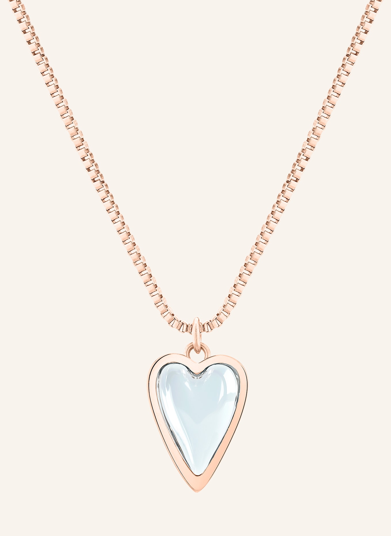 LIEBESKIND Halskette  aus  Edelstahl: ROSÉGOLD