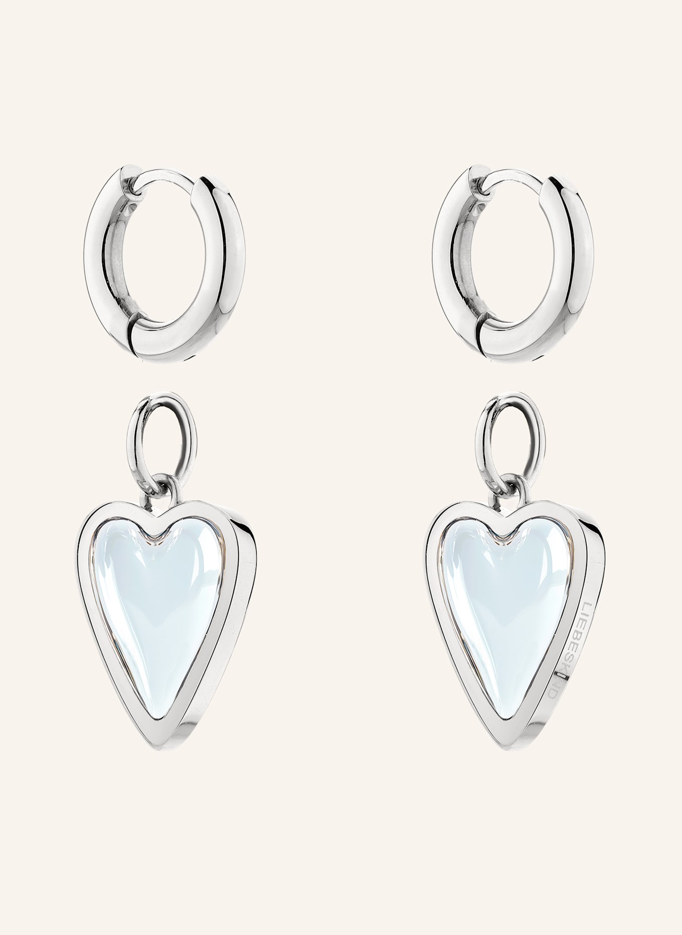 LIEBESKIND Creolen  aus  Edelstahl: SILBER