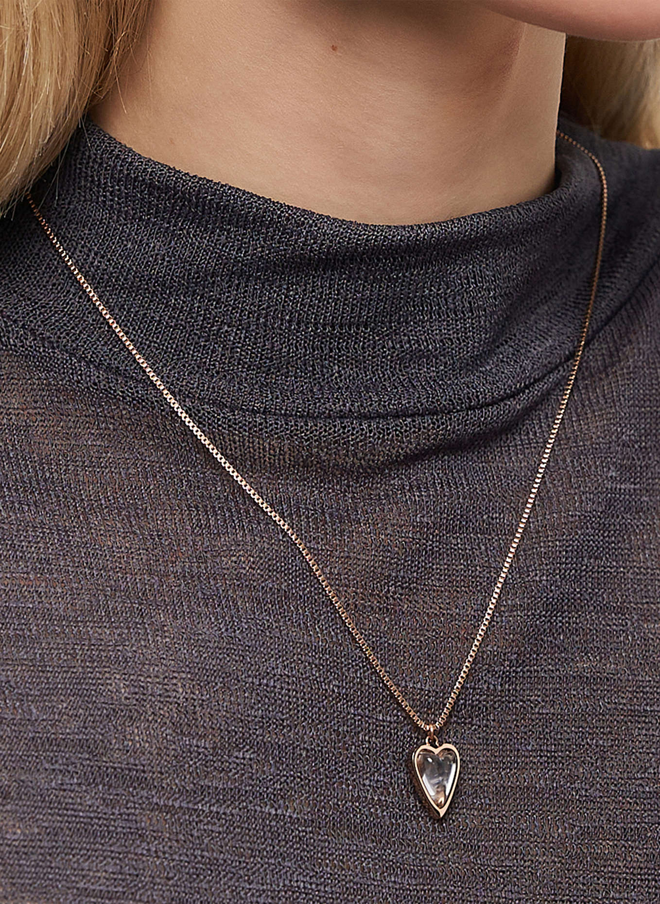 LIEBESKIND Halskette  aus  Edelstahl: ROSÉGOLD