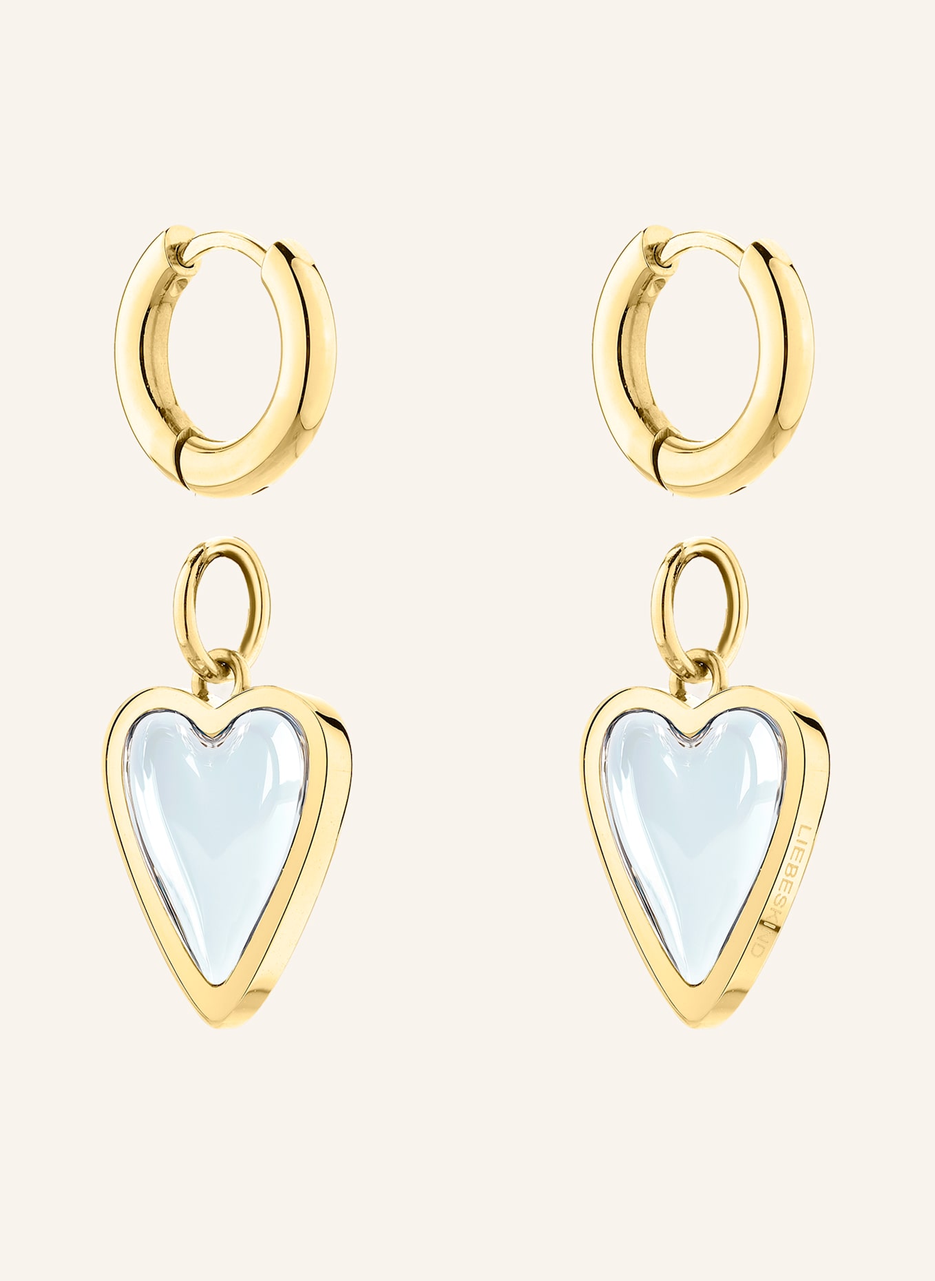 LIEBESKIND Creolen  aus  Edelstahl: GOLD