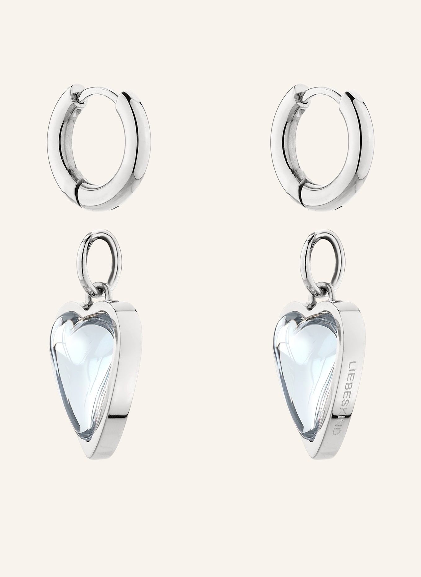 LIEBESKIND Creolen  aus  Edelstahl: SILBER