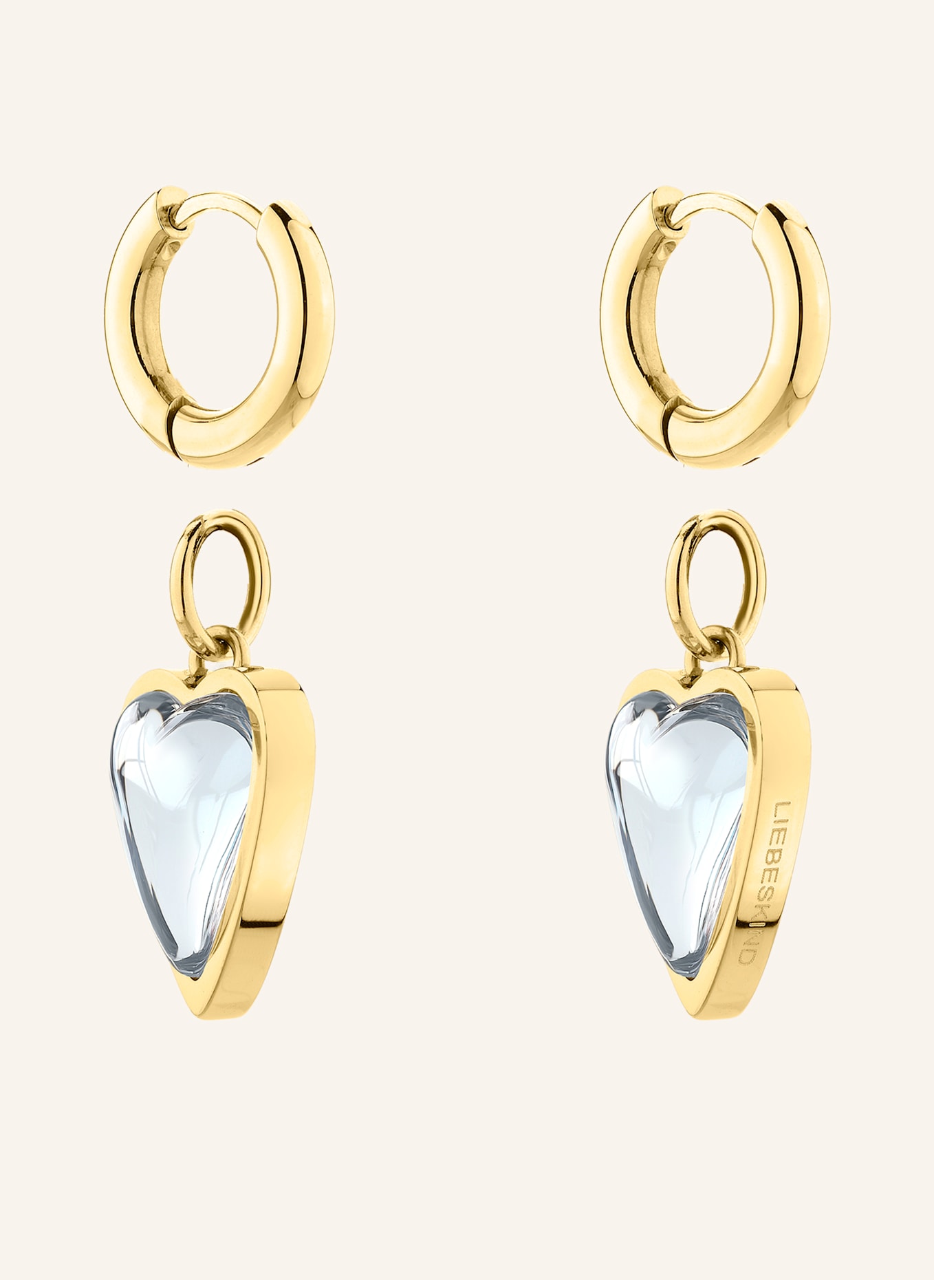 LIEBESKIND Creolen  aus  Edelstahl: GOLD