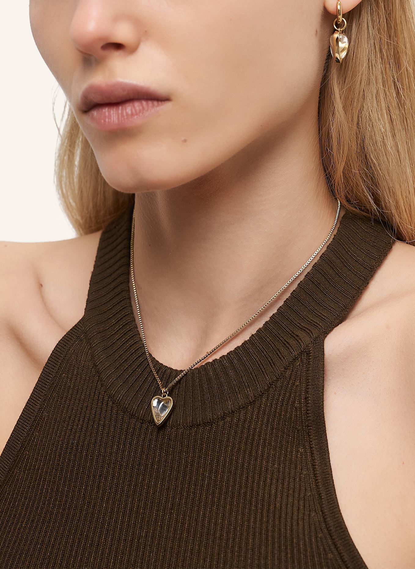 LIEBESKIND Halskette  aus  Edelstahl: GOLD