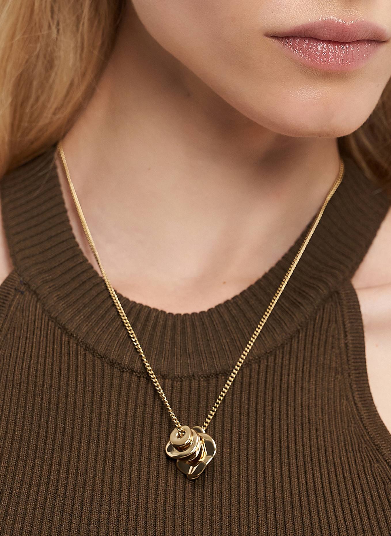 LIEBESKIND Halskette  aus  Edelstahl: GOLD