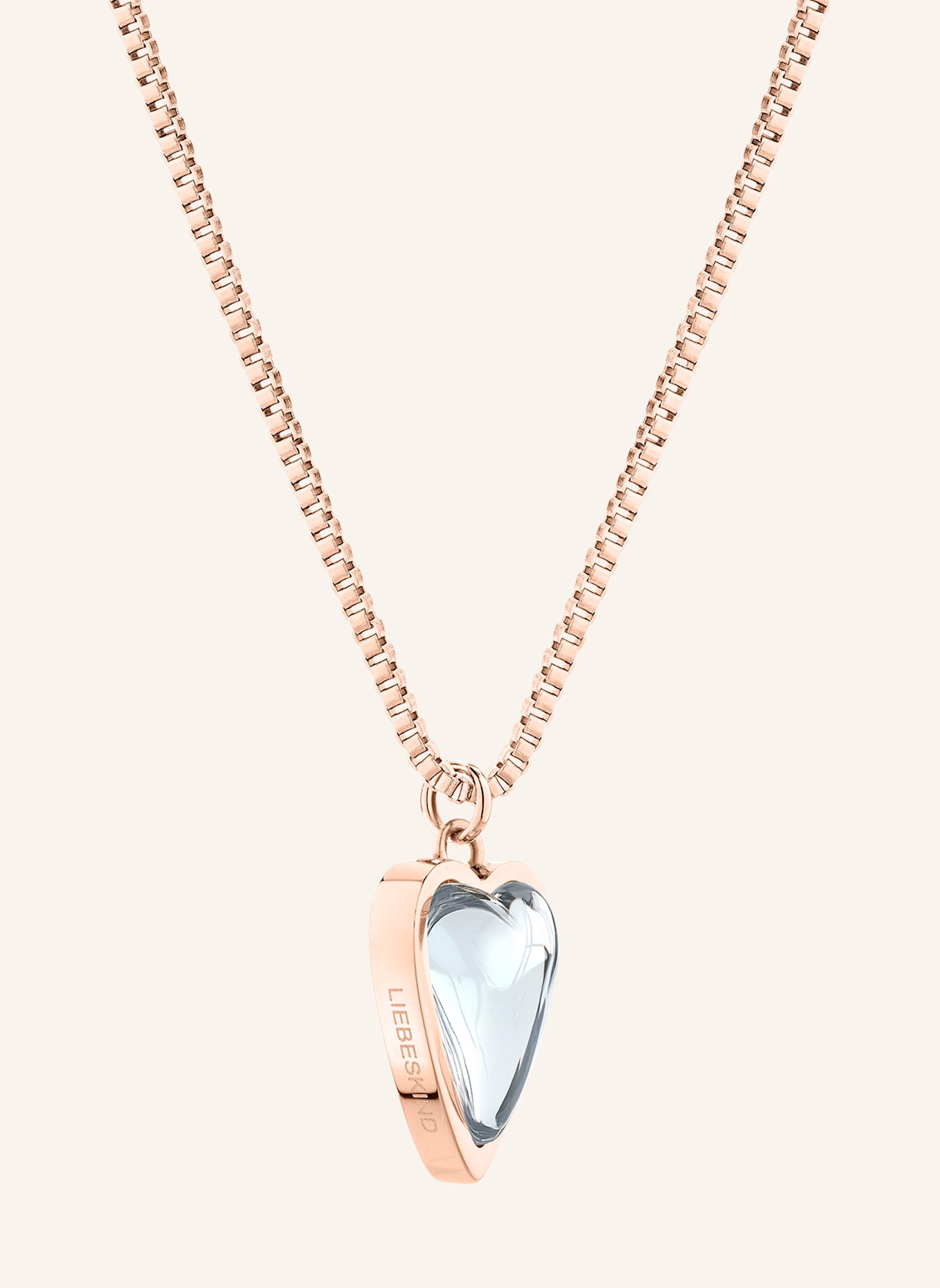 LIEBESKIND Halskette  aus  Edelstahl: ROSÉGOLD