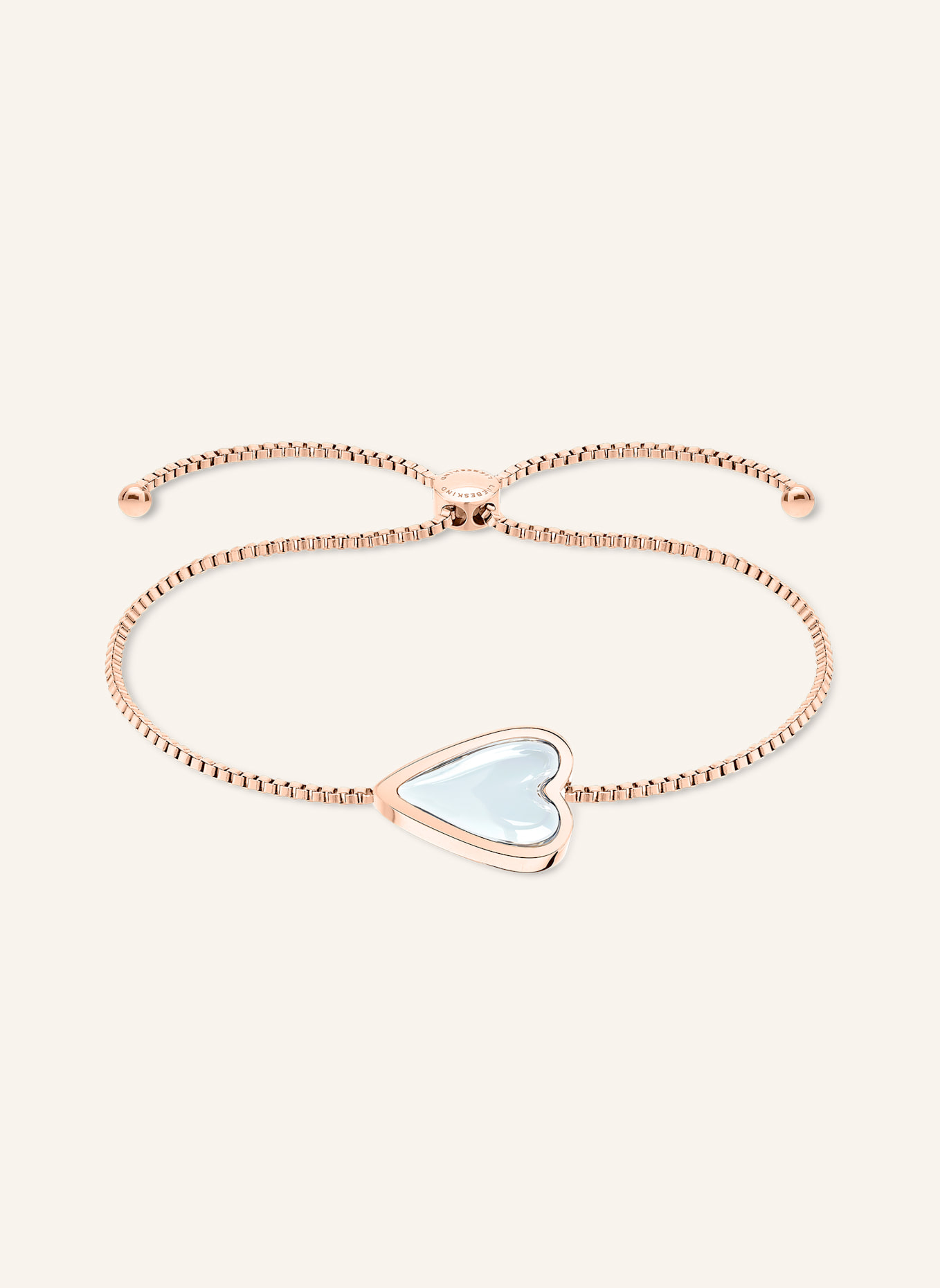 LIEBESKIND Armband  aus  Edelstahl: ROSÉGOLD