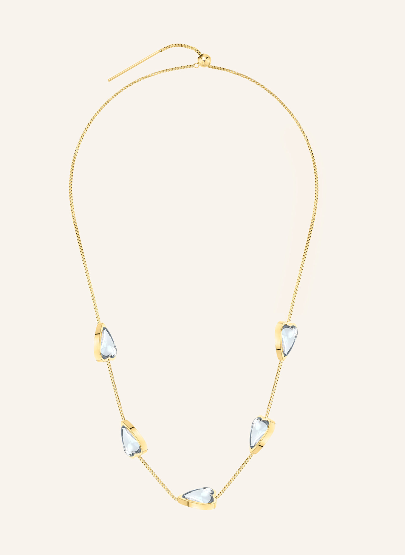 LIEBESKIND Halskette aus Edelstahl: GOLD