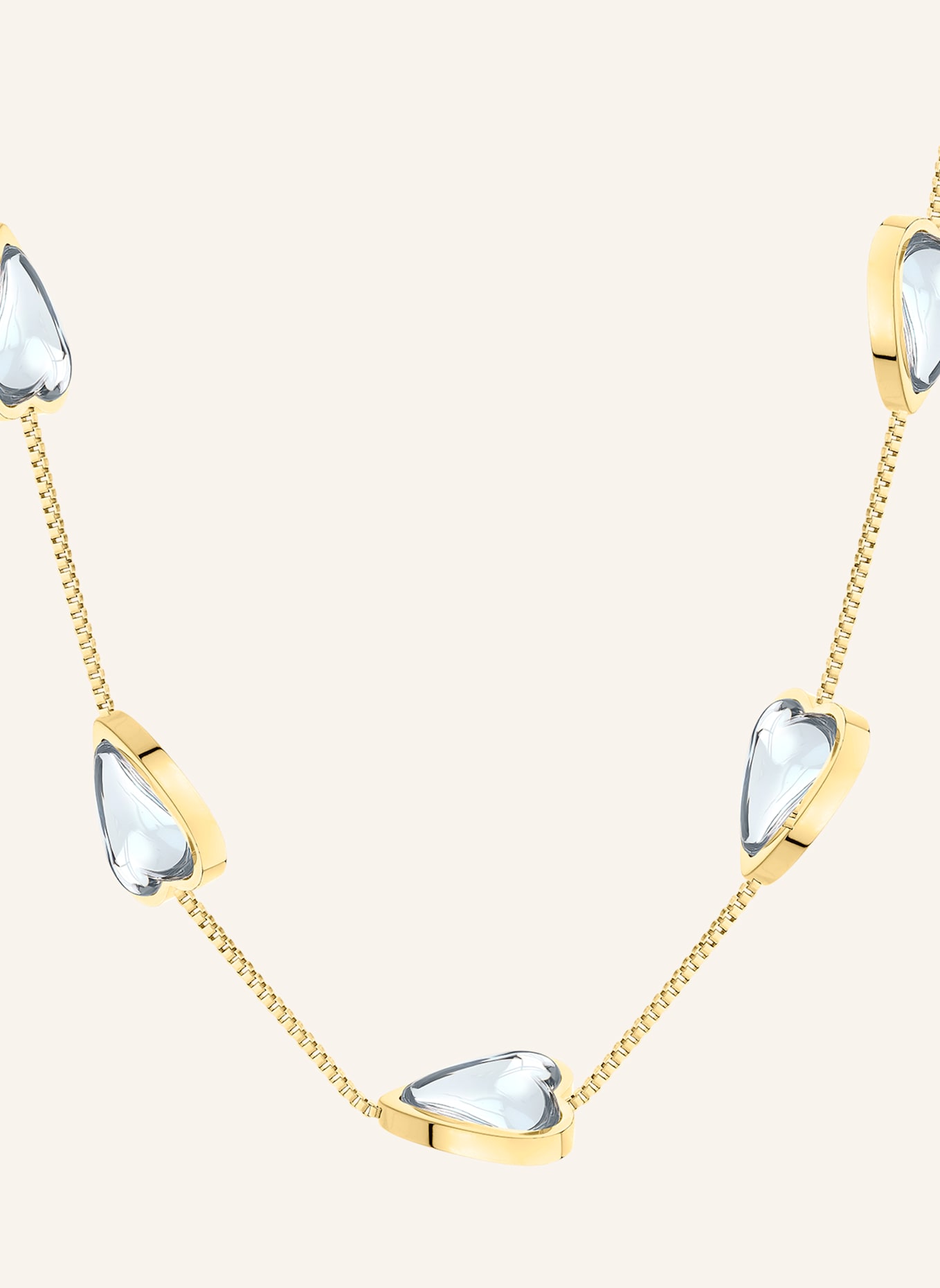 LIEBESKIND Halskette aus Edelstahl: GOLD