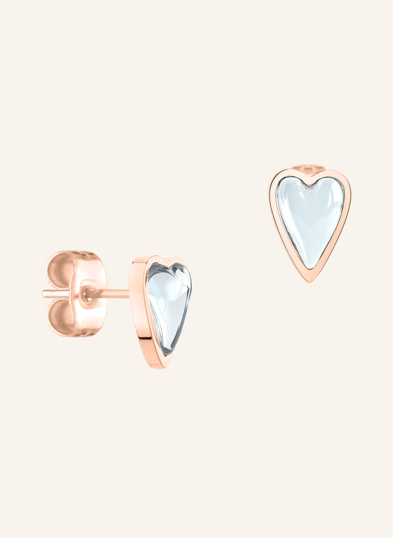 LIEBESKIND Ohrstecker  aus  Edelstahl: ROSÉGOLD