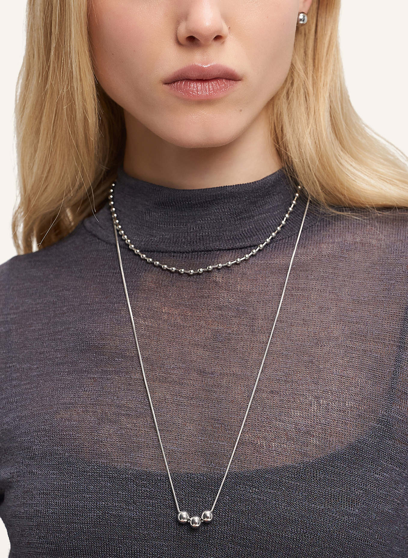 LIEBESKIND Halskette  aus  Edelstahl: SILBER