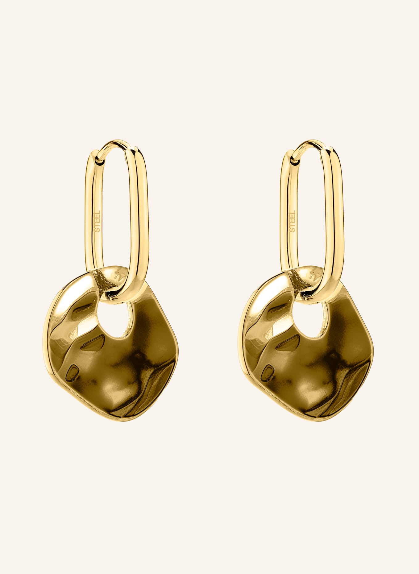 LIEBESKIND Creolen  aus  Edelstahl: GOLD