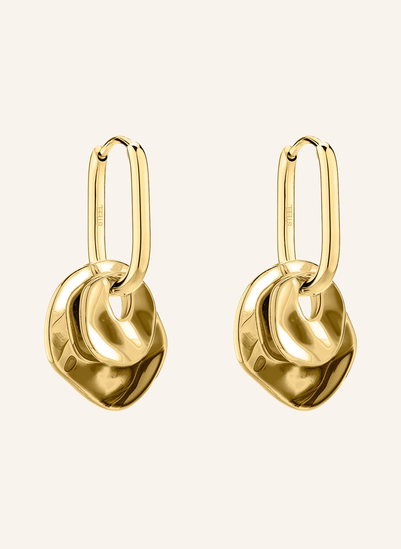 LIEBESKIND Creolen  aus  Edelstahl: GOLD