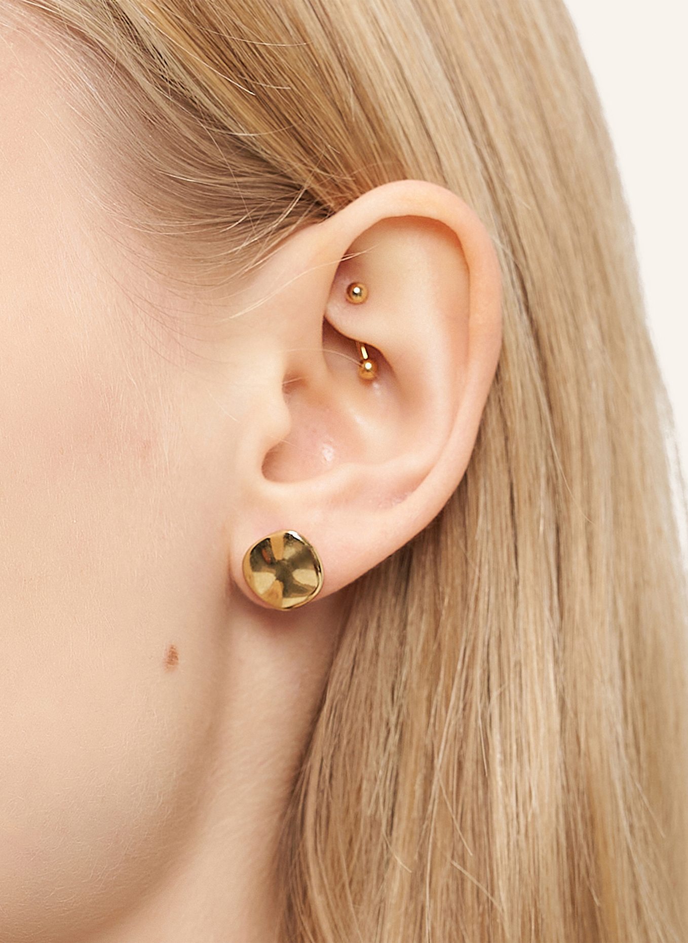 LIEBESKIND Ohrstecker  aus  Edelstahl: GOLD