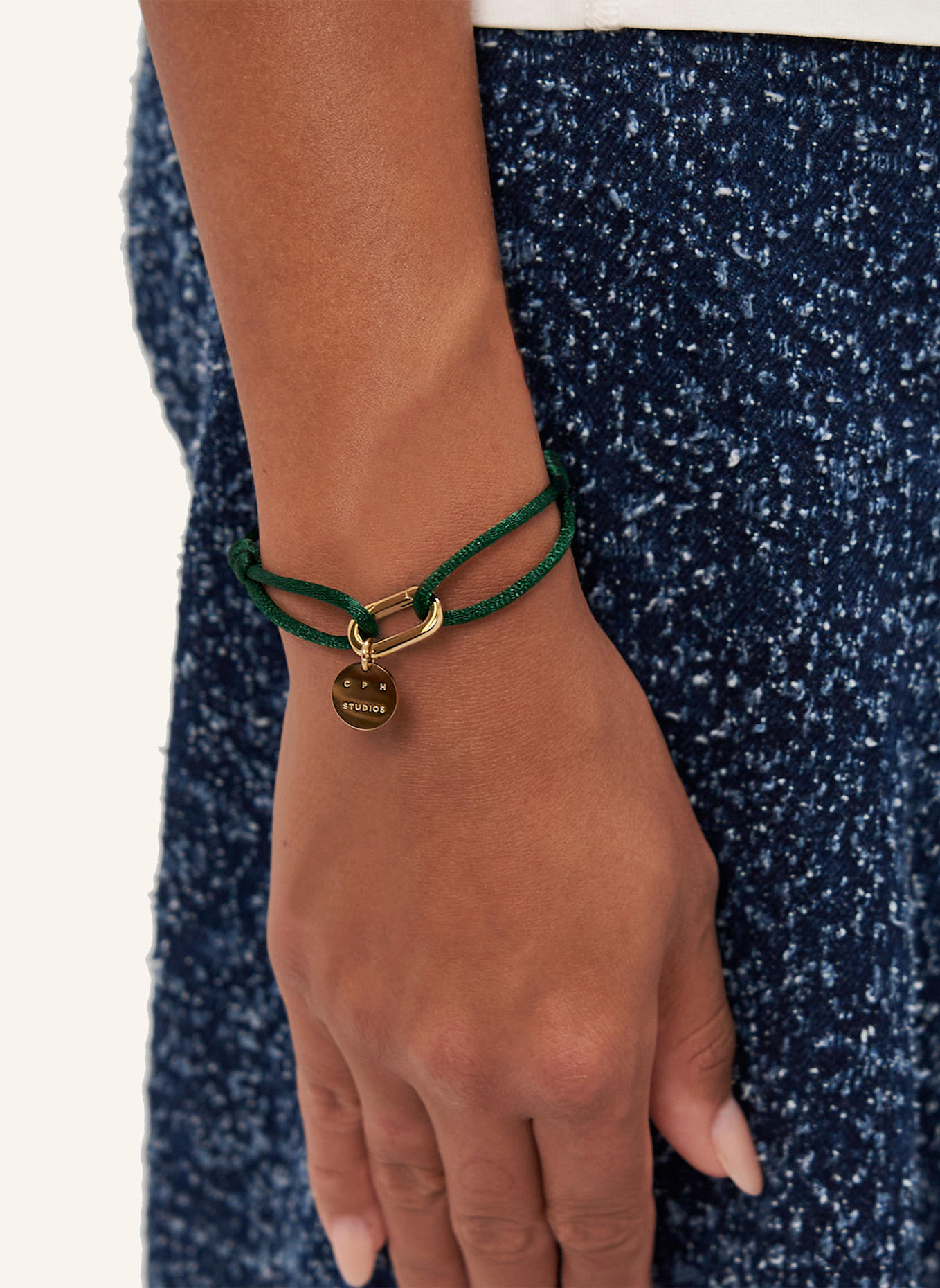 COPENHAGEN STUDIOS Armband  aus  Edelstahl: GRÜN