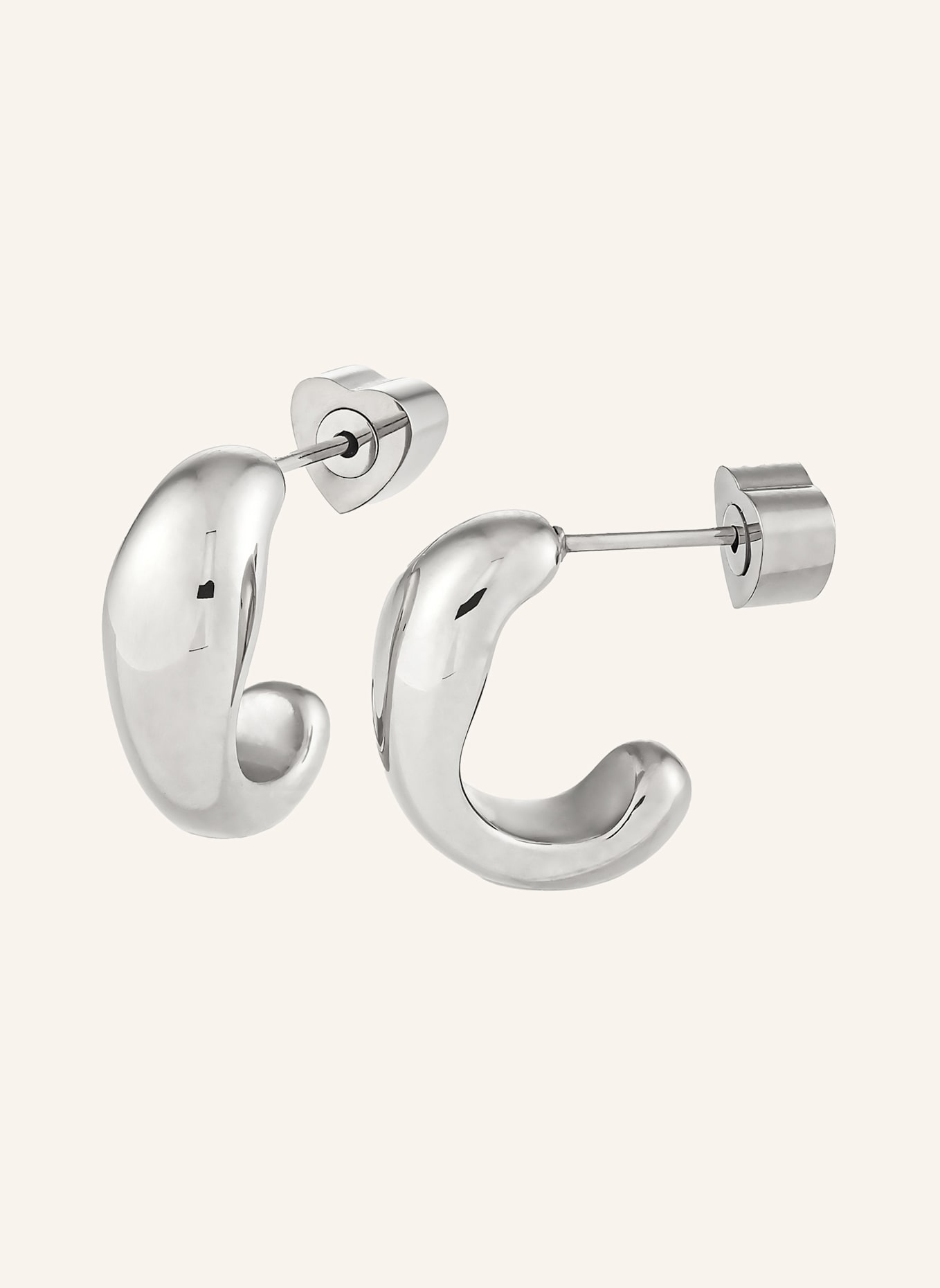 COPENHAGEN STUDIOS Ohrstecker  aus  Edelstahl: SILBER