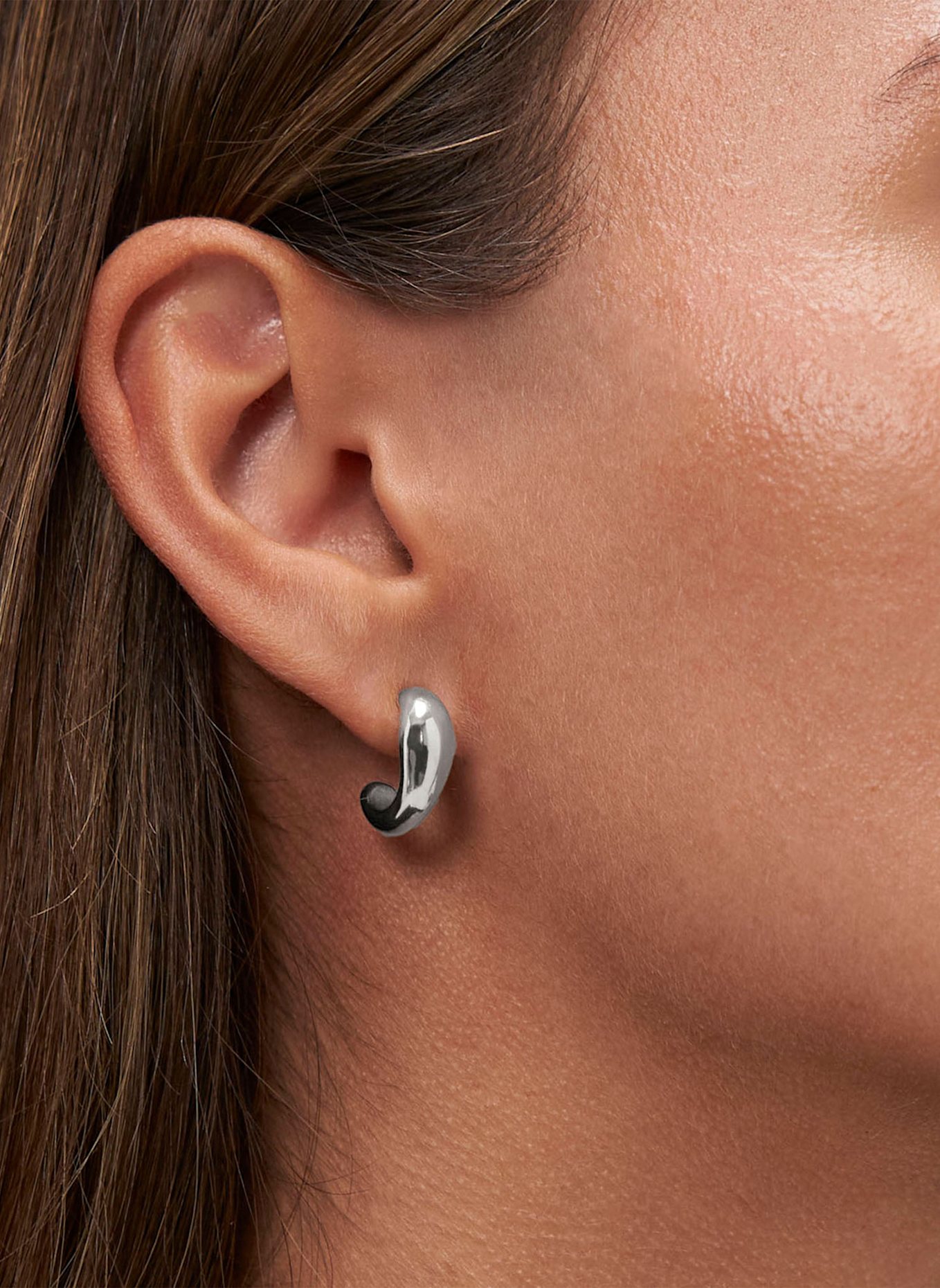 COPENHAGEN STUDIOS Ohrstecker  aus  Edelstahl: SILBER