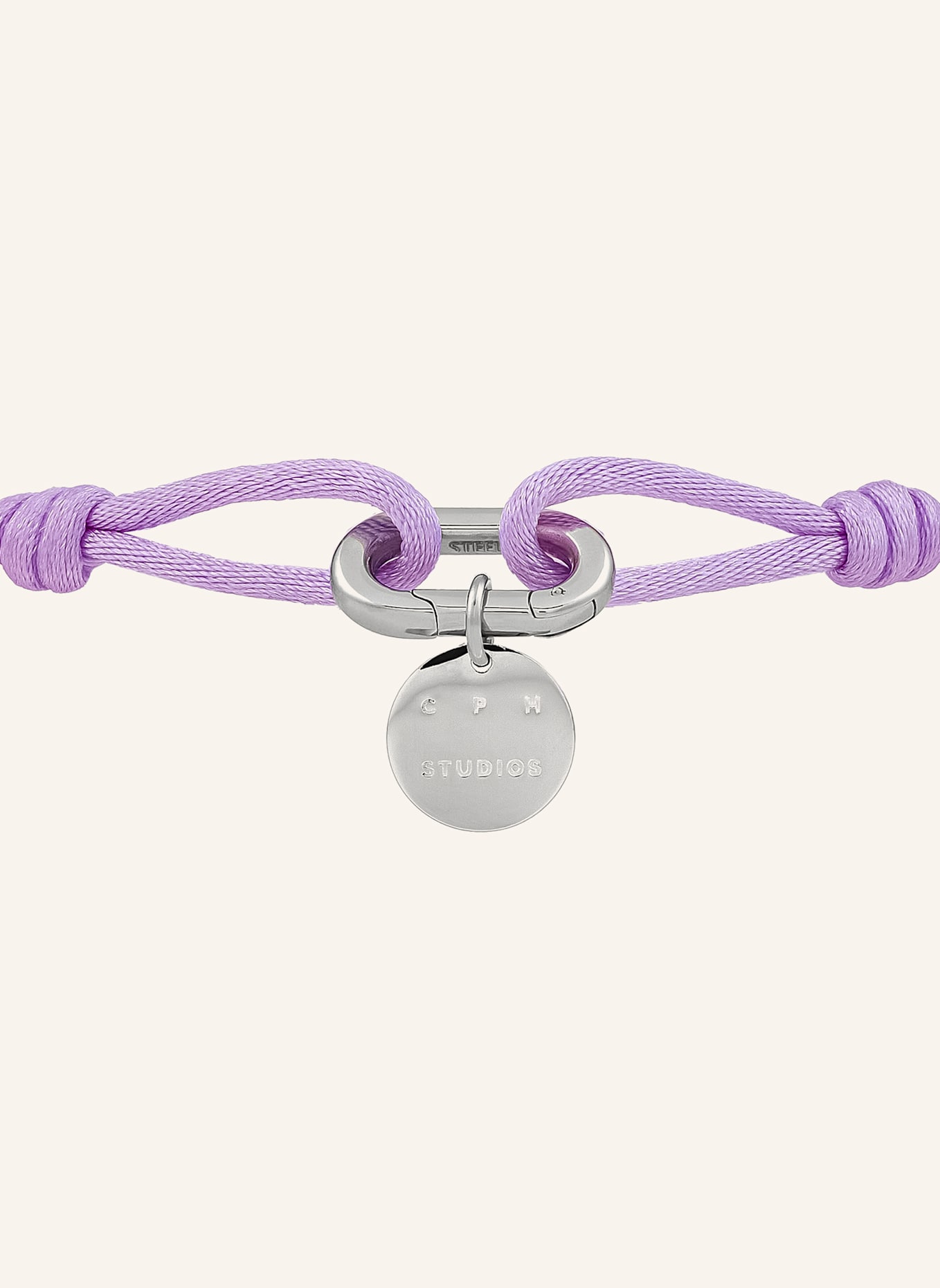 COPENHAGEN STUDIOS Armband aus Edelstahl: LILA