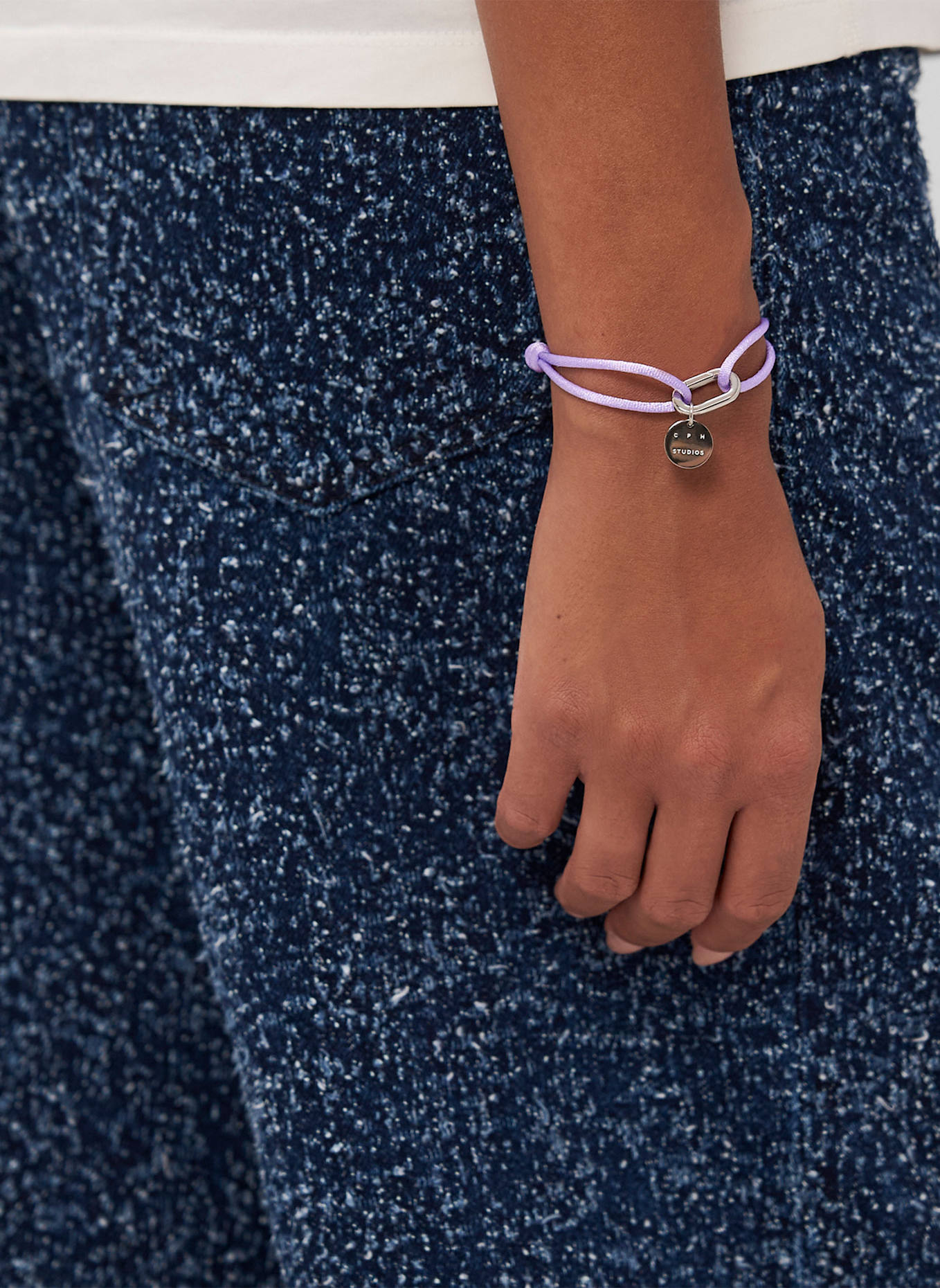 COPENHAGEN STUDIOS Armband aus Edelstahl: LILA