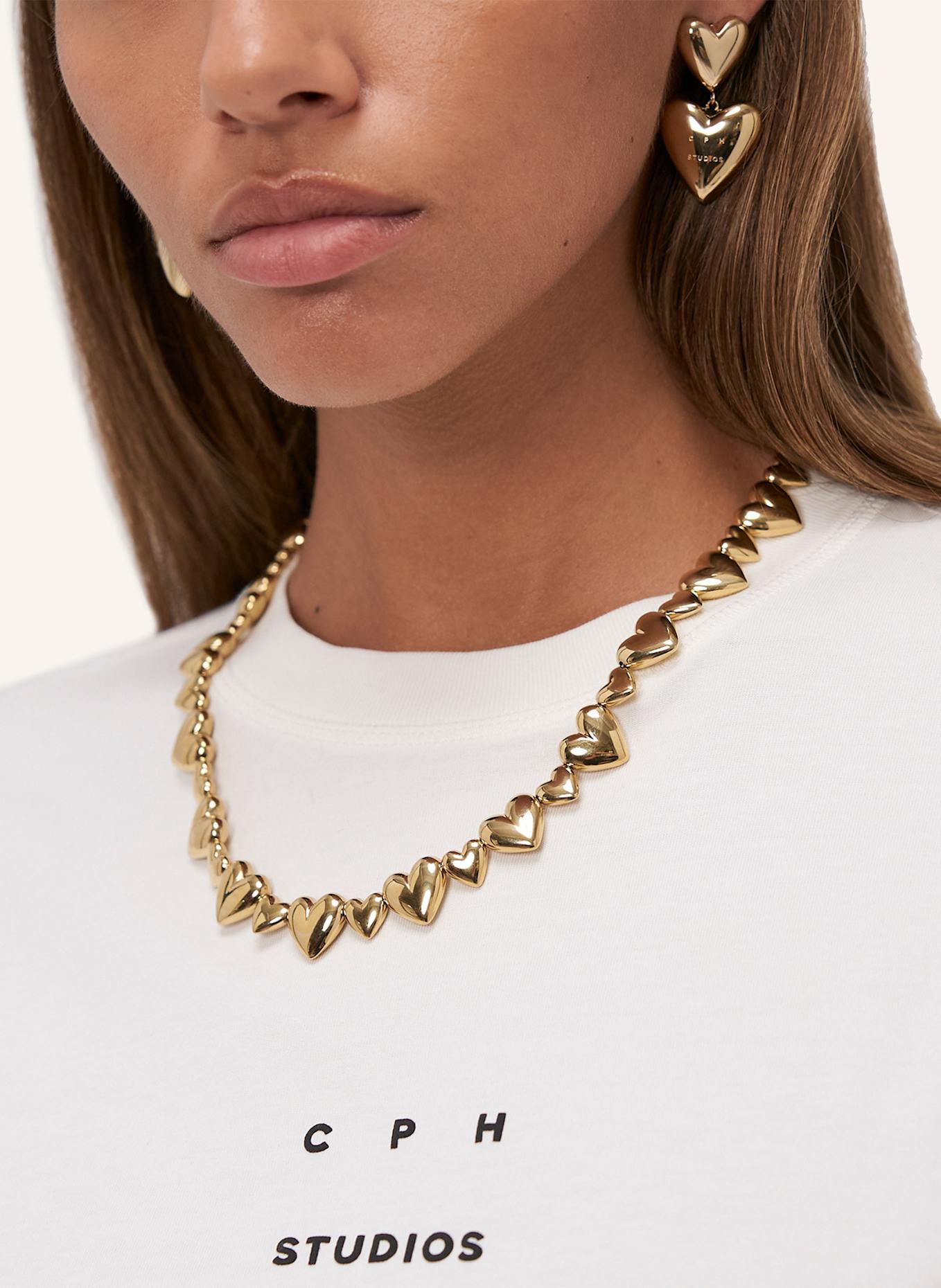COPENHAGEN STUDIOS Halskette  aus  Edelstahl: GOLD
