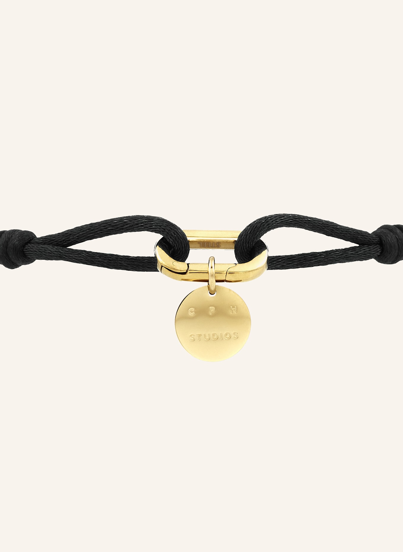 COPENHAGEN STUDIOS Armband  aus  Edelstahl: SCHWARZ