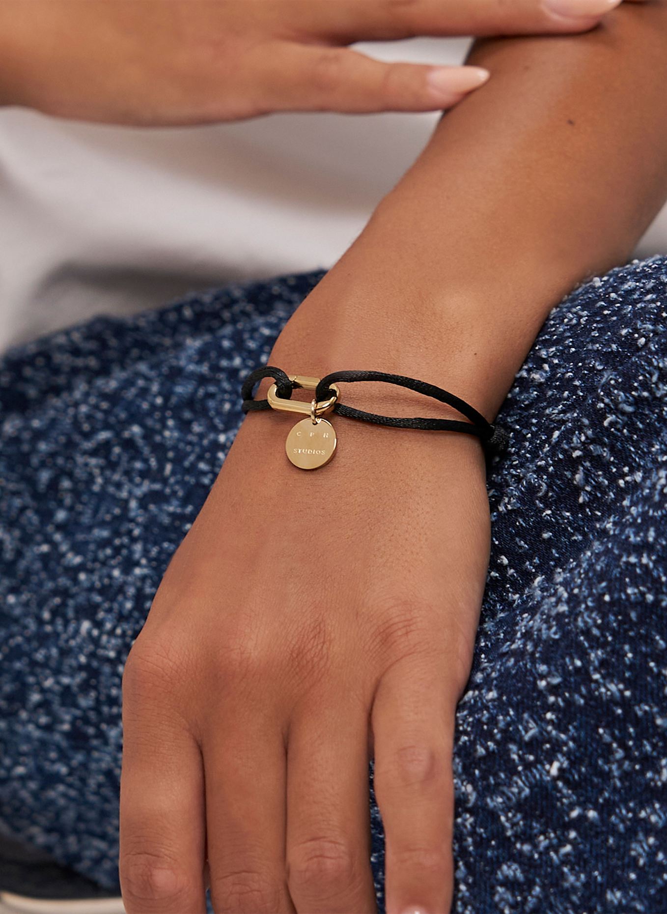 COPENHAGEN STUDIOS Armband  aus  Edelstahl: SCHWARZ