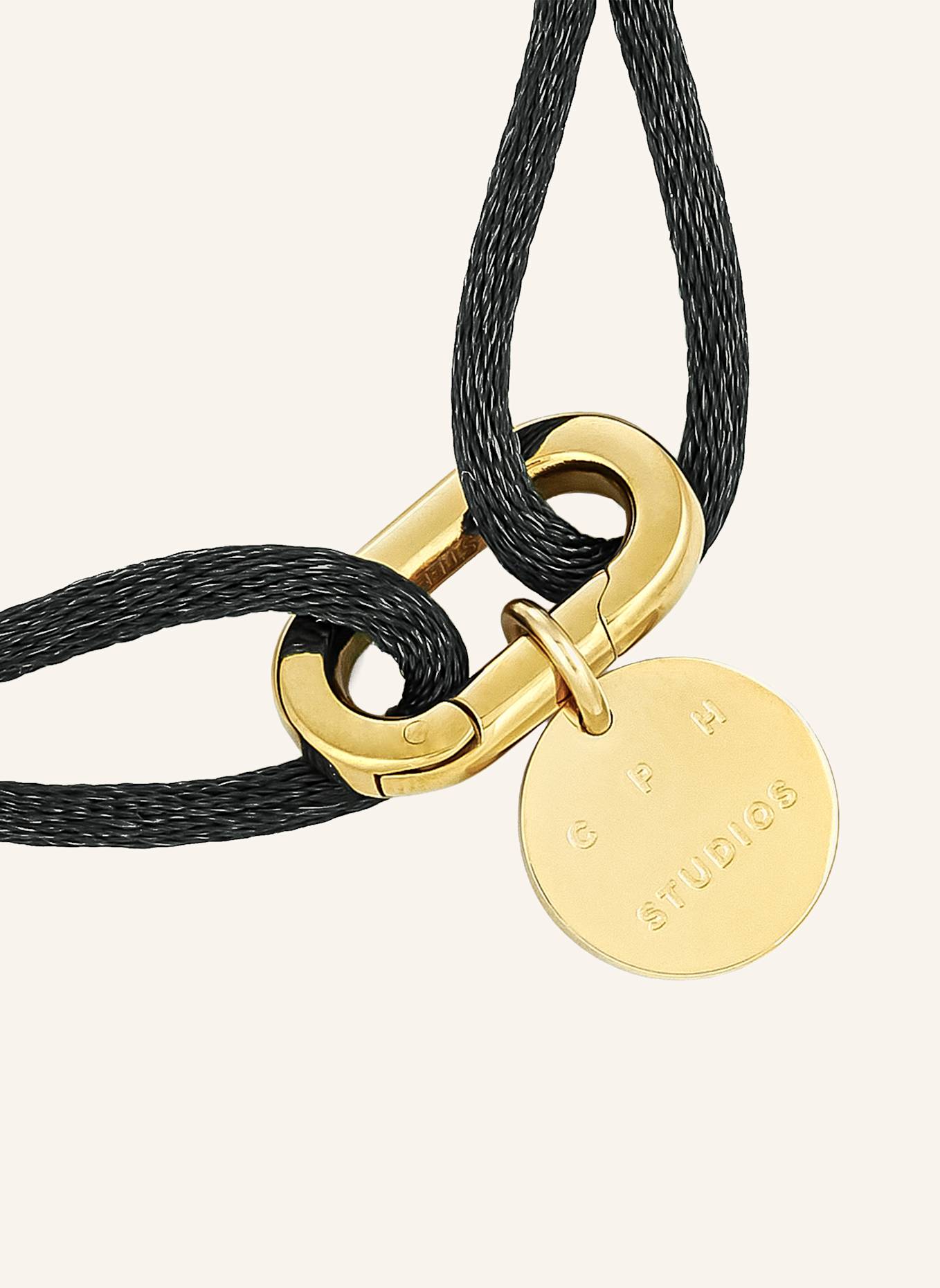 COPENHAGEN STUDIOS Armband  aus  Edelstahl: SCHWARZ