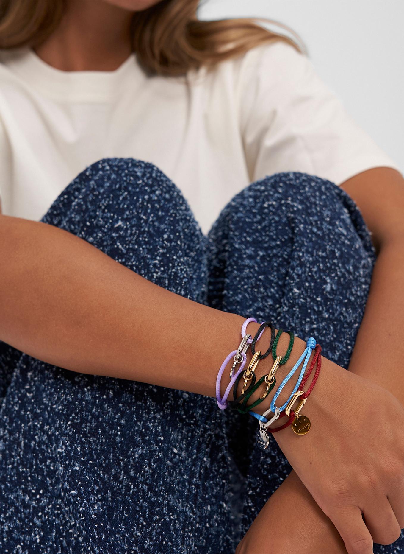 COPENHAGEN STUDIOS Armband aus Edelstahl: LILA