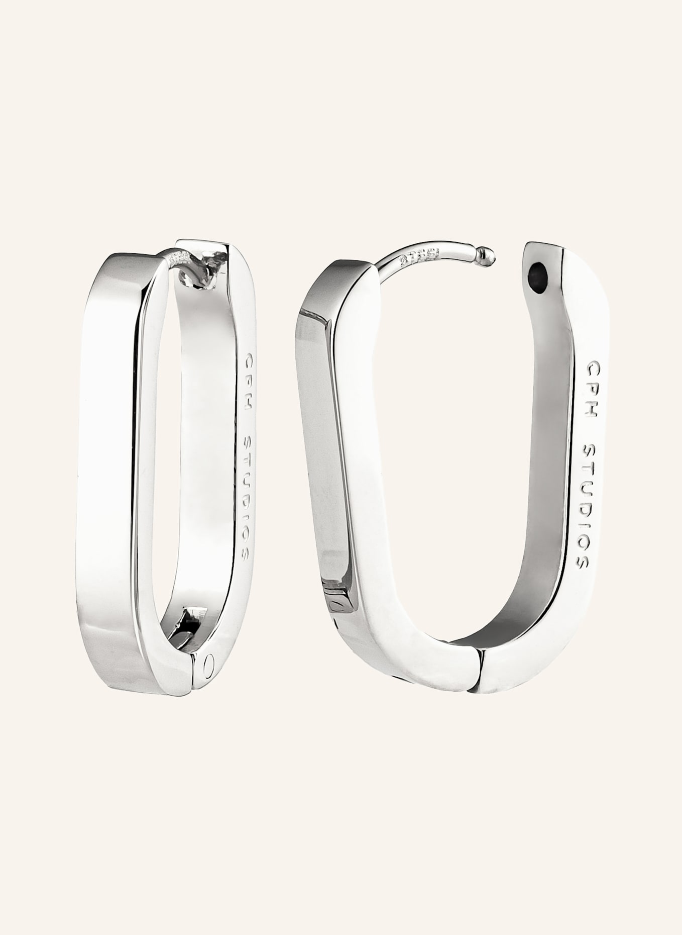 COPENHAGEN STUDIOS Creolen aus Edelstahl: SILBER