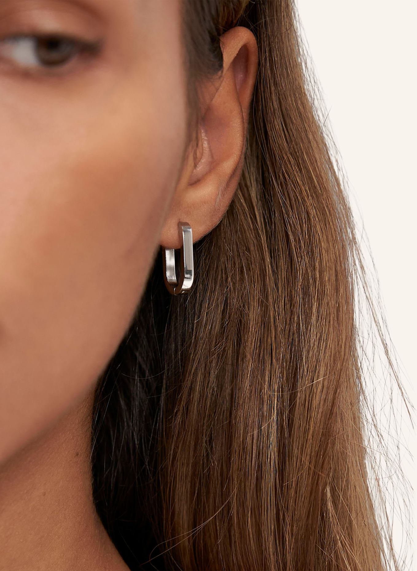 COPENHAGEN STUDIOS Creolen aus Edelstahl: SILBER