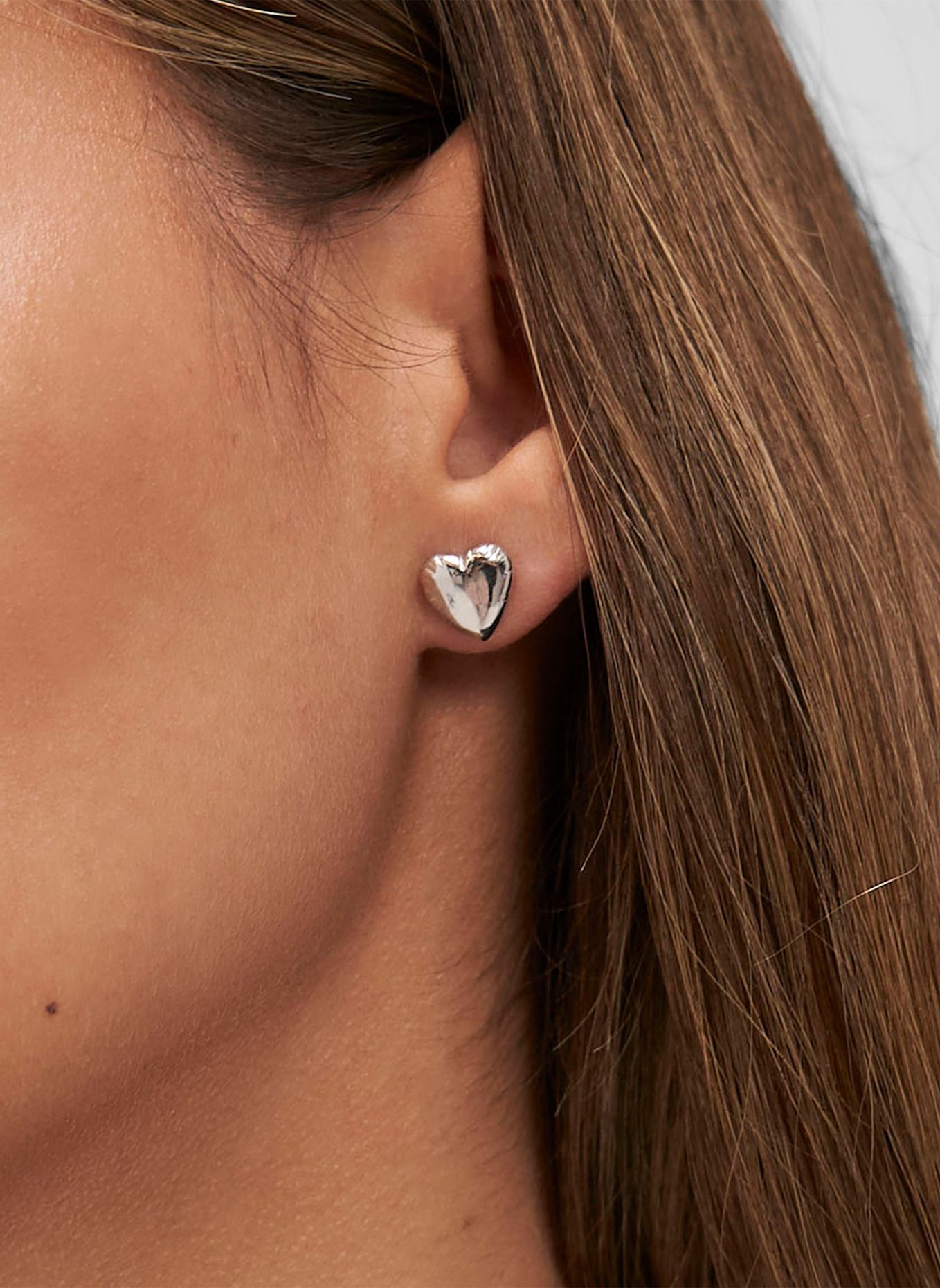 COPENHAGEN STUDIOS Ohrstecker  aus  Edelstahl: SILBER