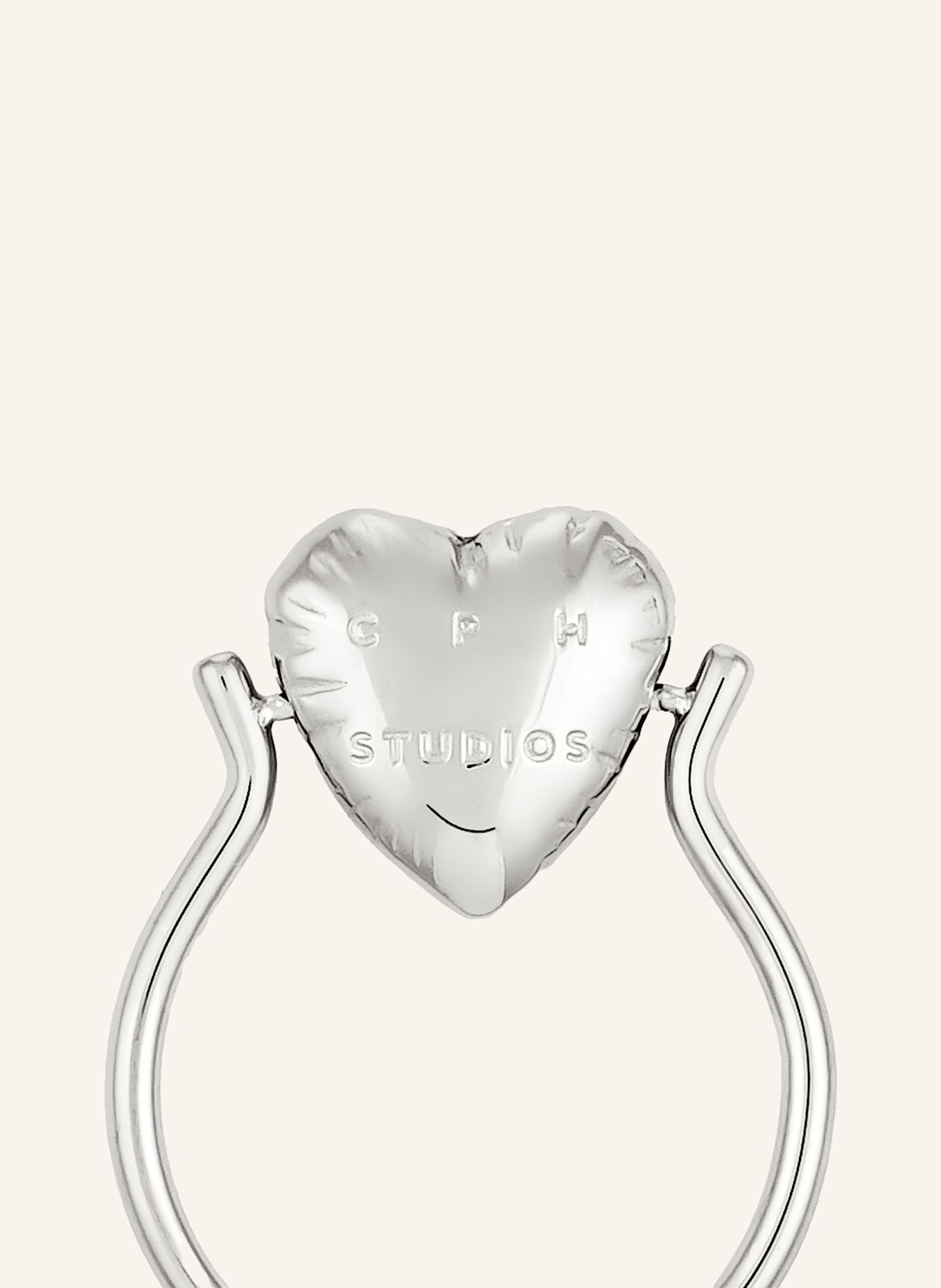 COPENHAGEN STUDIOS Ring van roestvrij staal: ZILVER