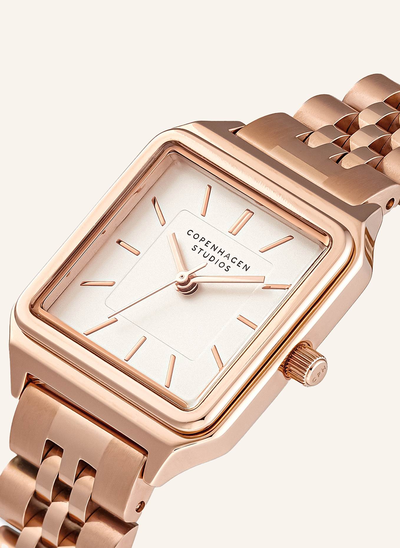COPENHAGEN STUDIOS Armbanduhr  aus  Edelstahl: ROSÉGOLD