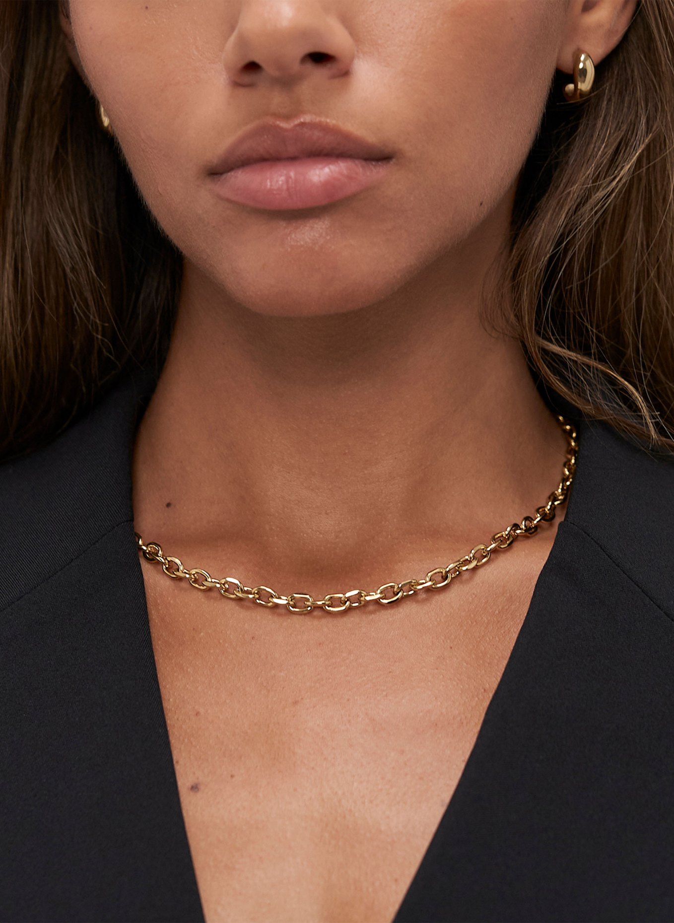 COPENHAGEN STUDIOS Halskette  aus  Edelstahl: GOLD